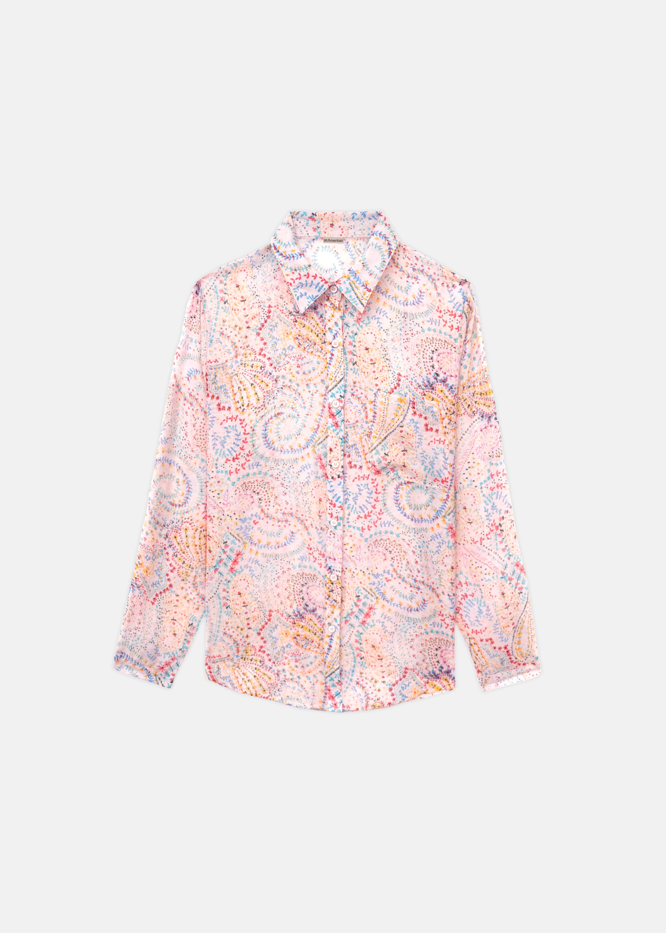 CAMICIA IN COTONE E SETA MANICA LUNGA