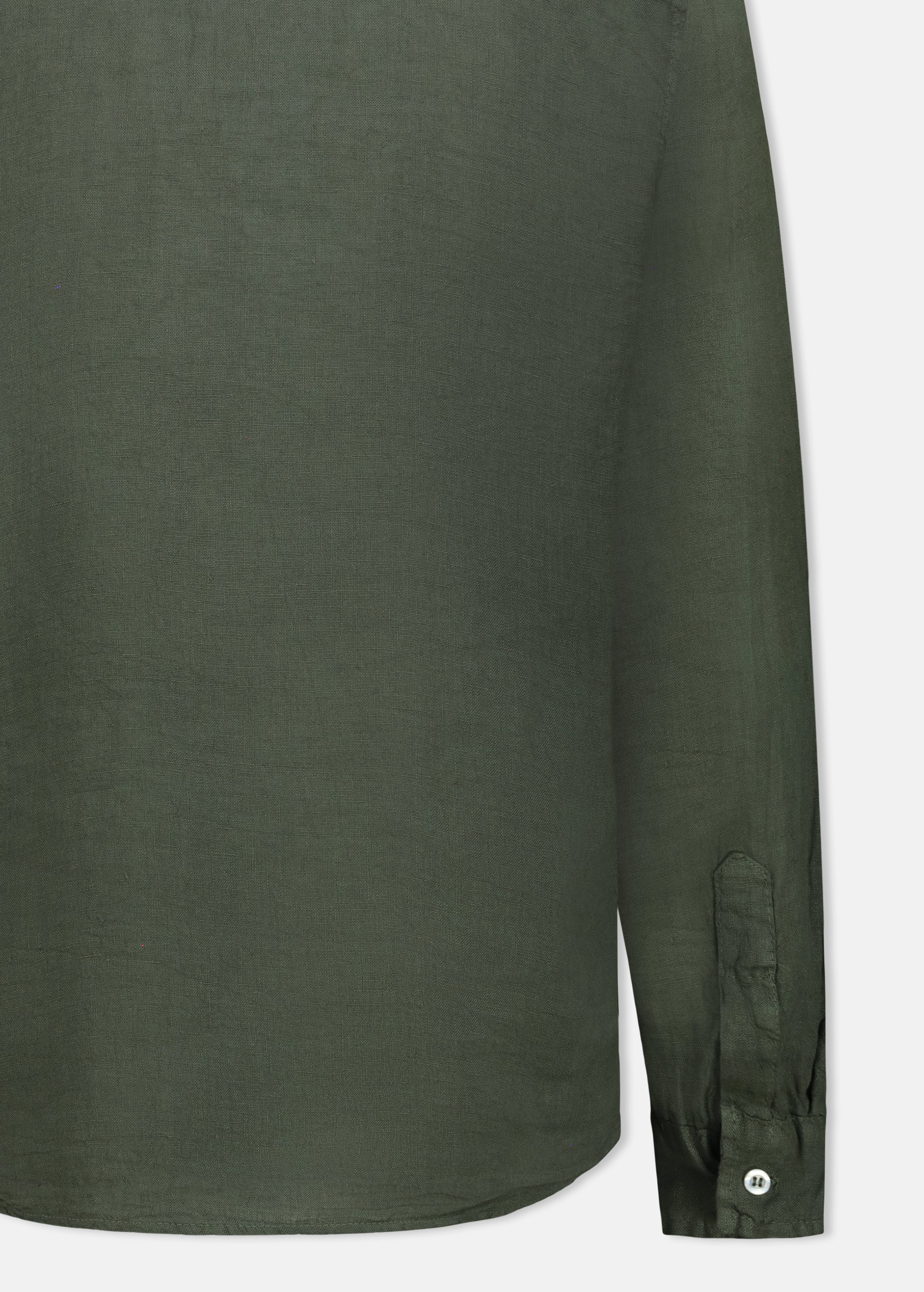 CAMICIA 100% LINO MANICA LUNGA COLLO COREANO