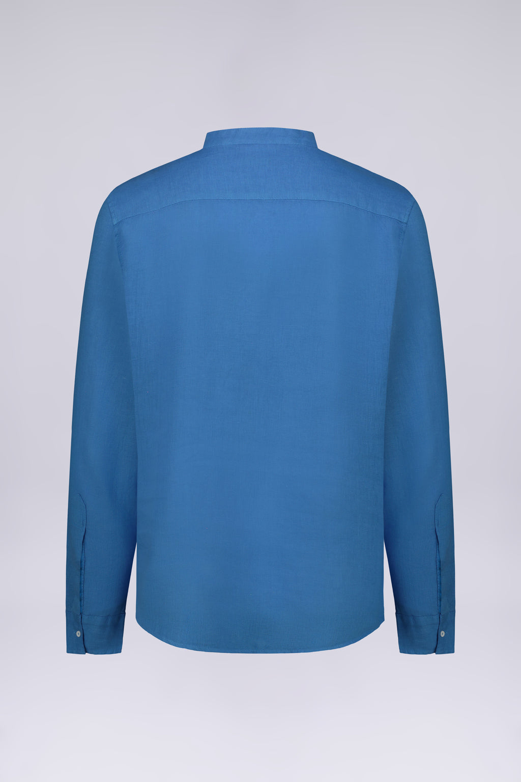 CAMICIA 100% LINO MANICA LUNGA COLLO COREANO