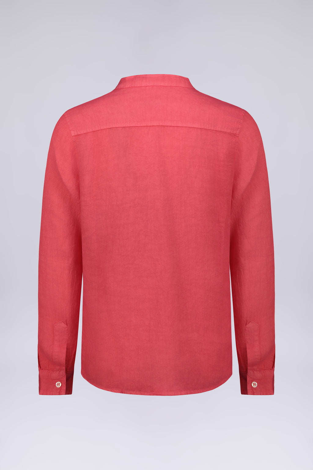 CAMICIA 100% LINO MANICA LUNGA COLLO COREANO
