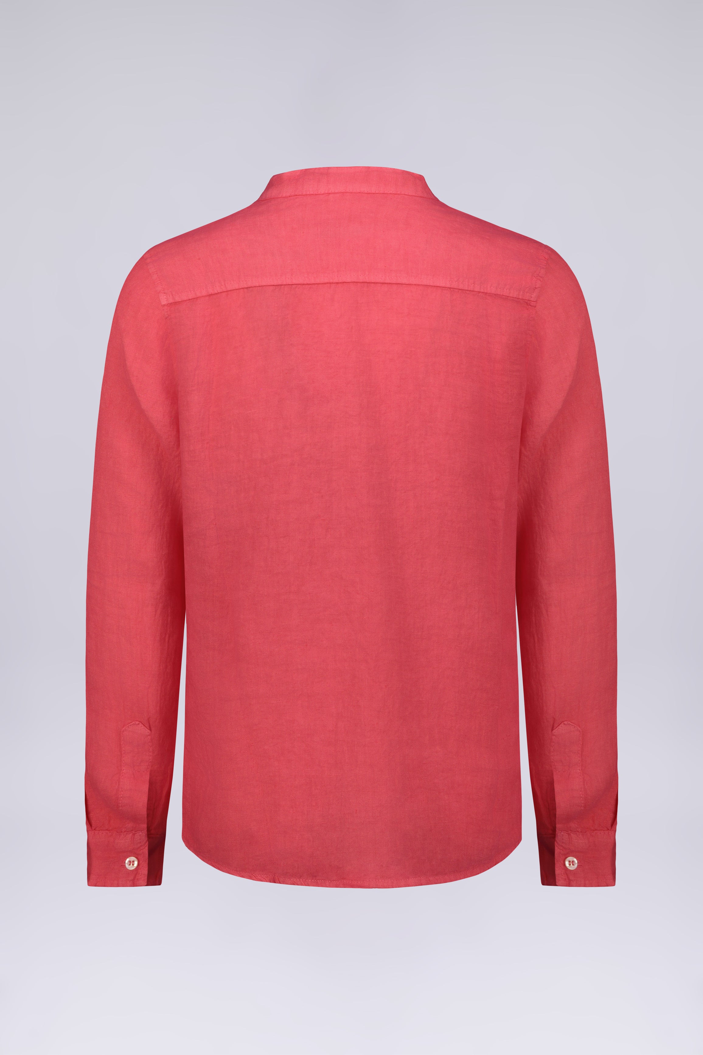 CAMICIA 100% LINO MANICA LUNGA COLLO COREANO