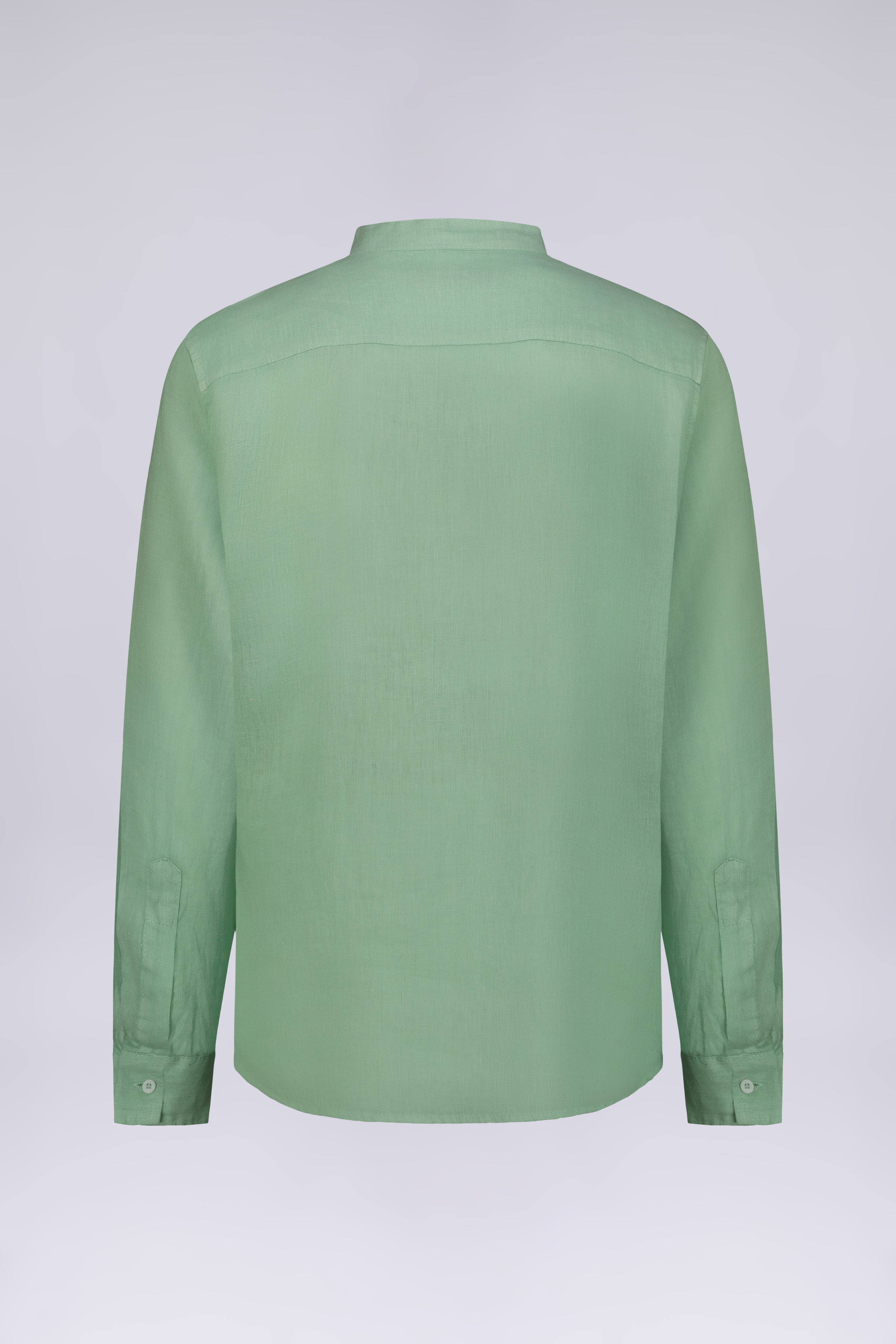 CAMICIA 100% LINO MANICA LUNGA COLLO COREANO
