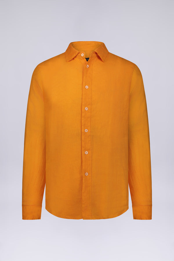 CAMICIA 100%  LINO MANICA LUNGA COLLO CLASSICO