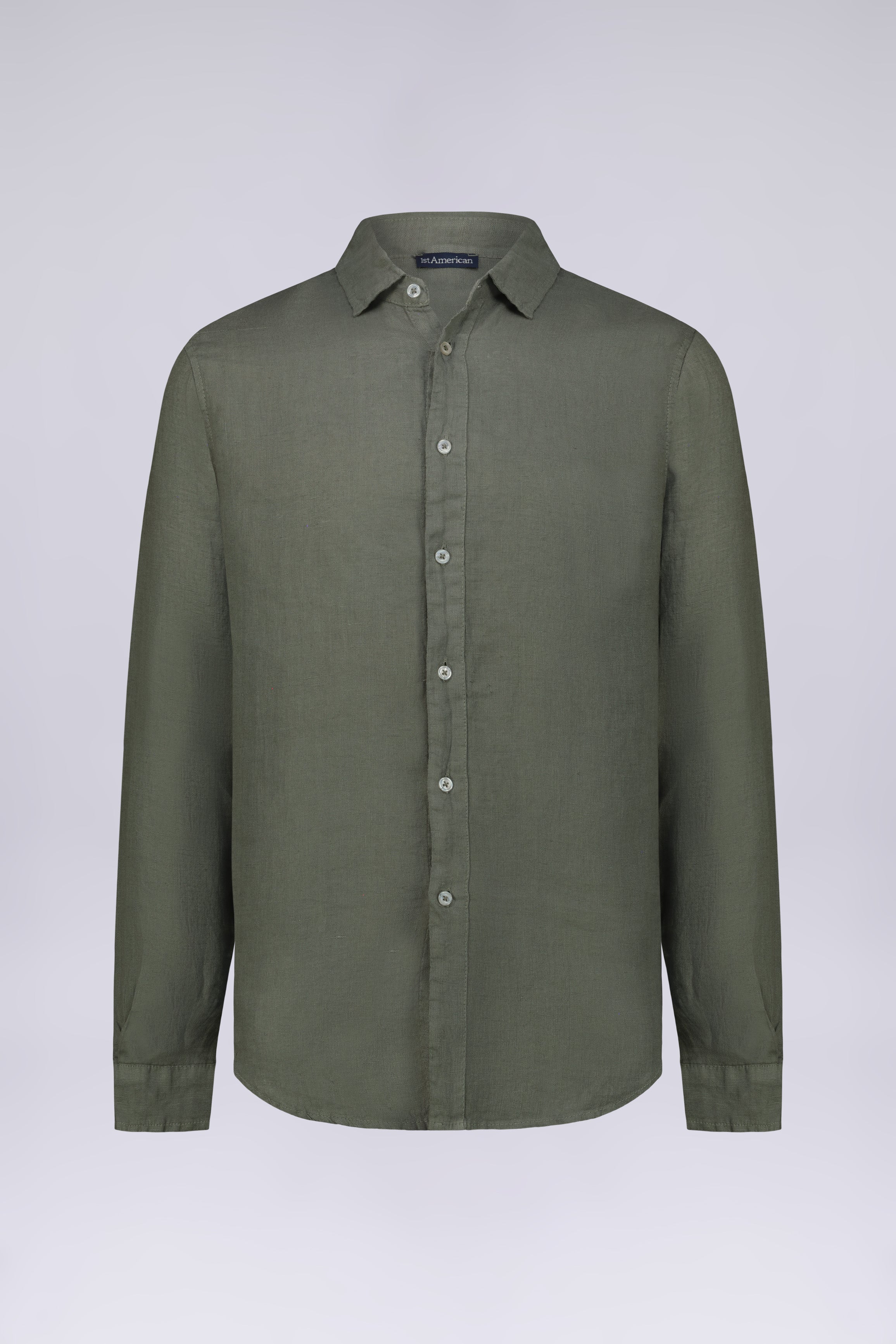 CAMICIA 100%  LINO MANICA LUNGA COLLO CLASSICO