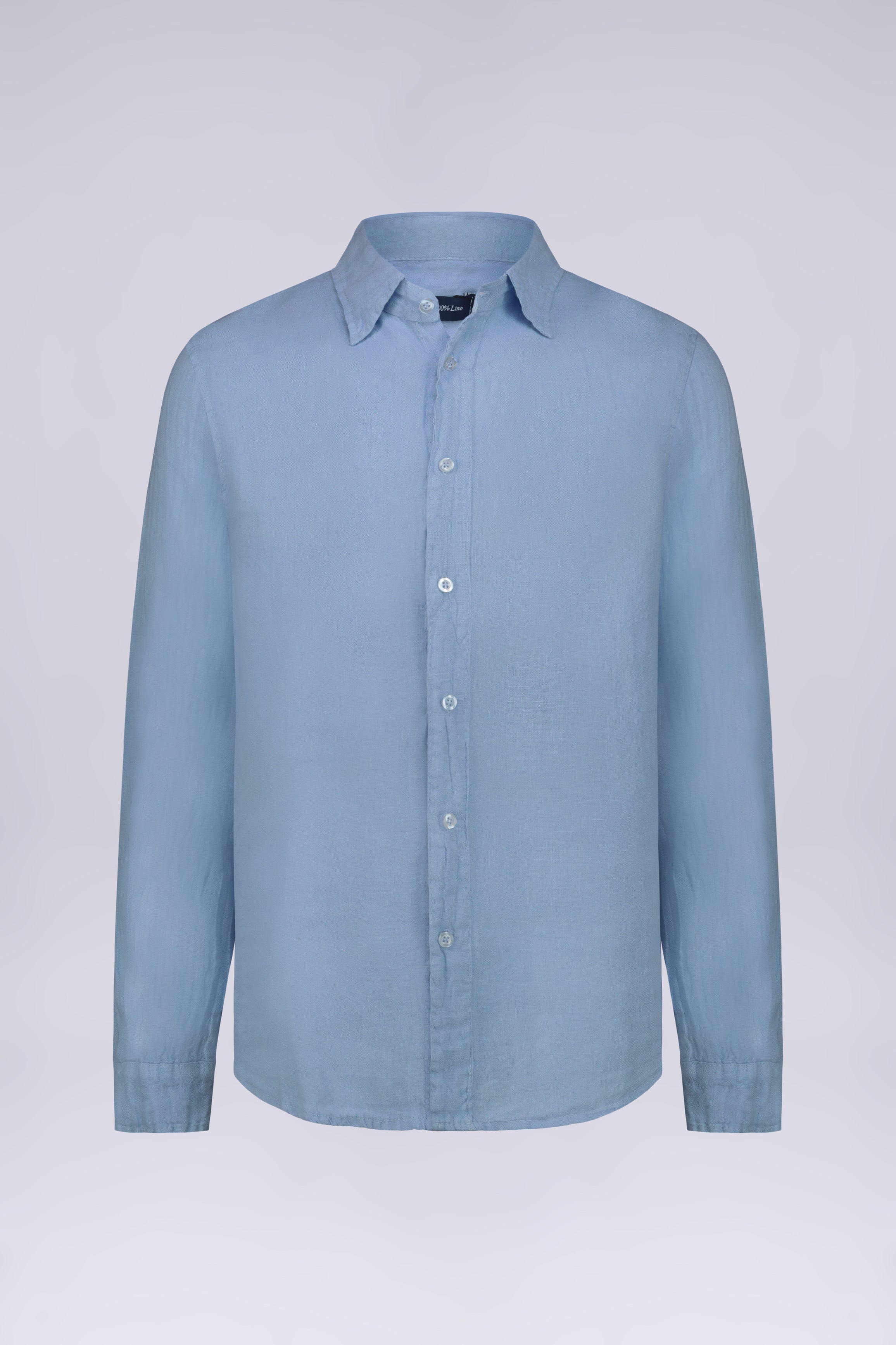CAMICIA 100%  LINO MANICA LUNGA COLLO CLASSICO