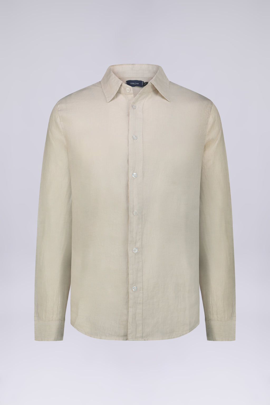 CAMICIA 100%  LINO MANICA LUNGA COLLO CLASSICO