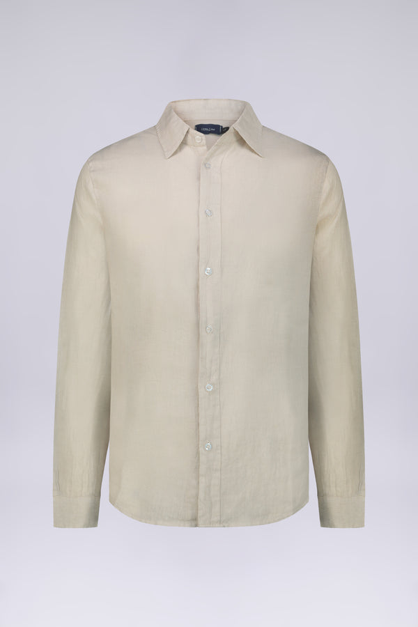 CAMICIA 100%  LINO MANICA LUNGA COLLO CLASSICO