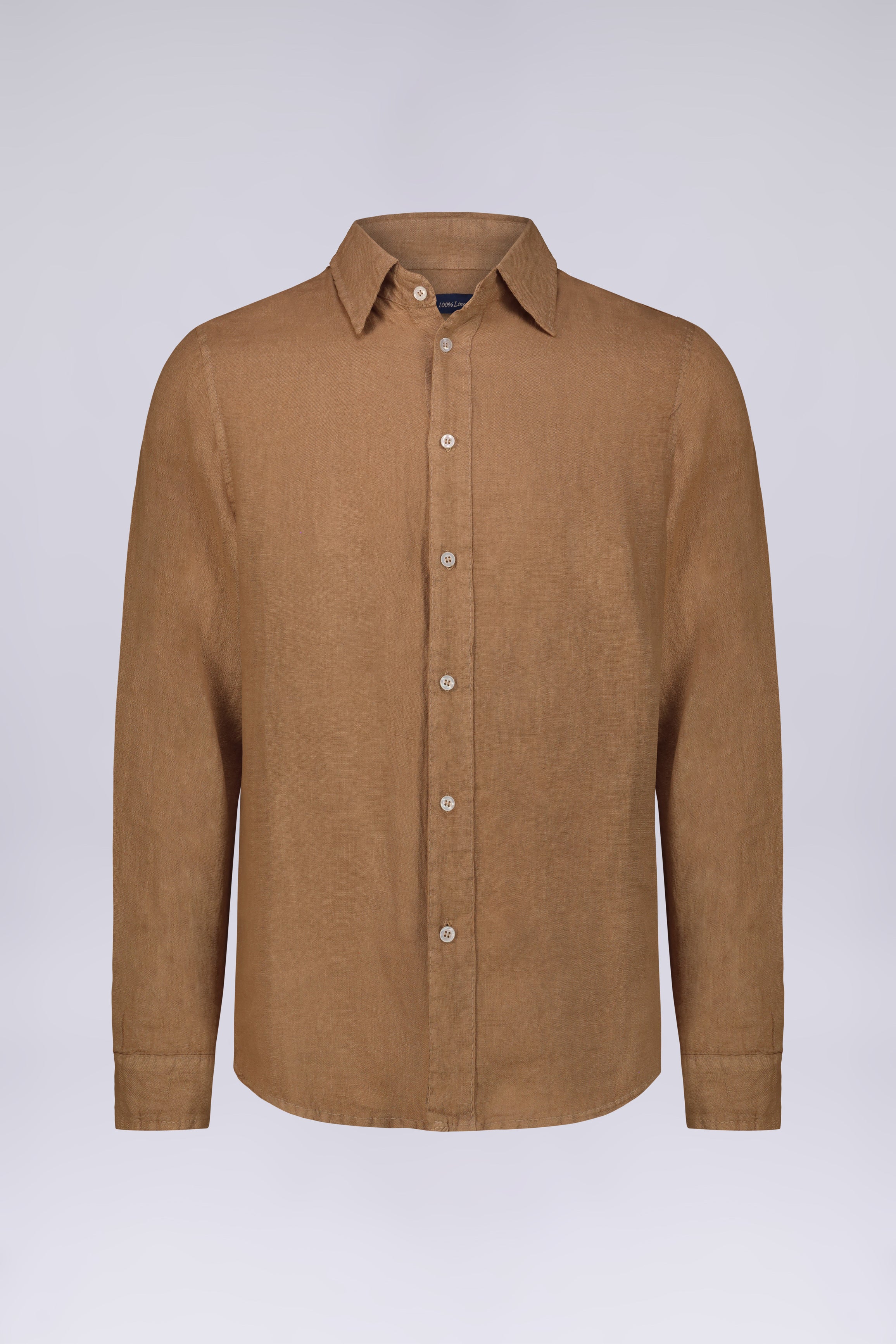 CAMICIA 100%  LINO MANICA LUNGA COLLO CLASSICO