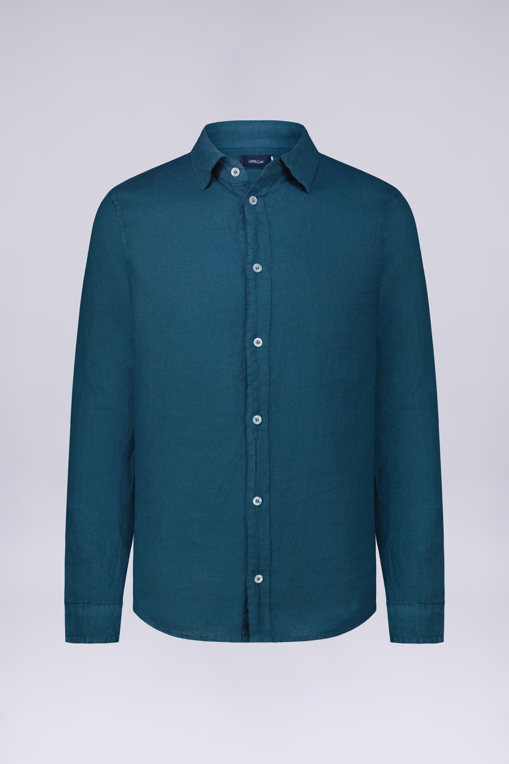 CAMICIA 100% LINO MANICA LUNGA COLLO CLASSICO