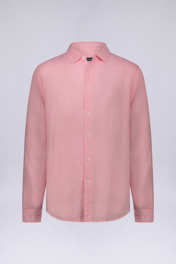 CAMICIA 100%  LINO MANICA LUNGA COLLO CLASSICO