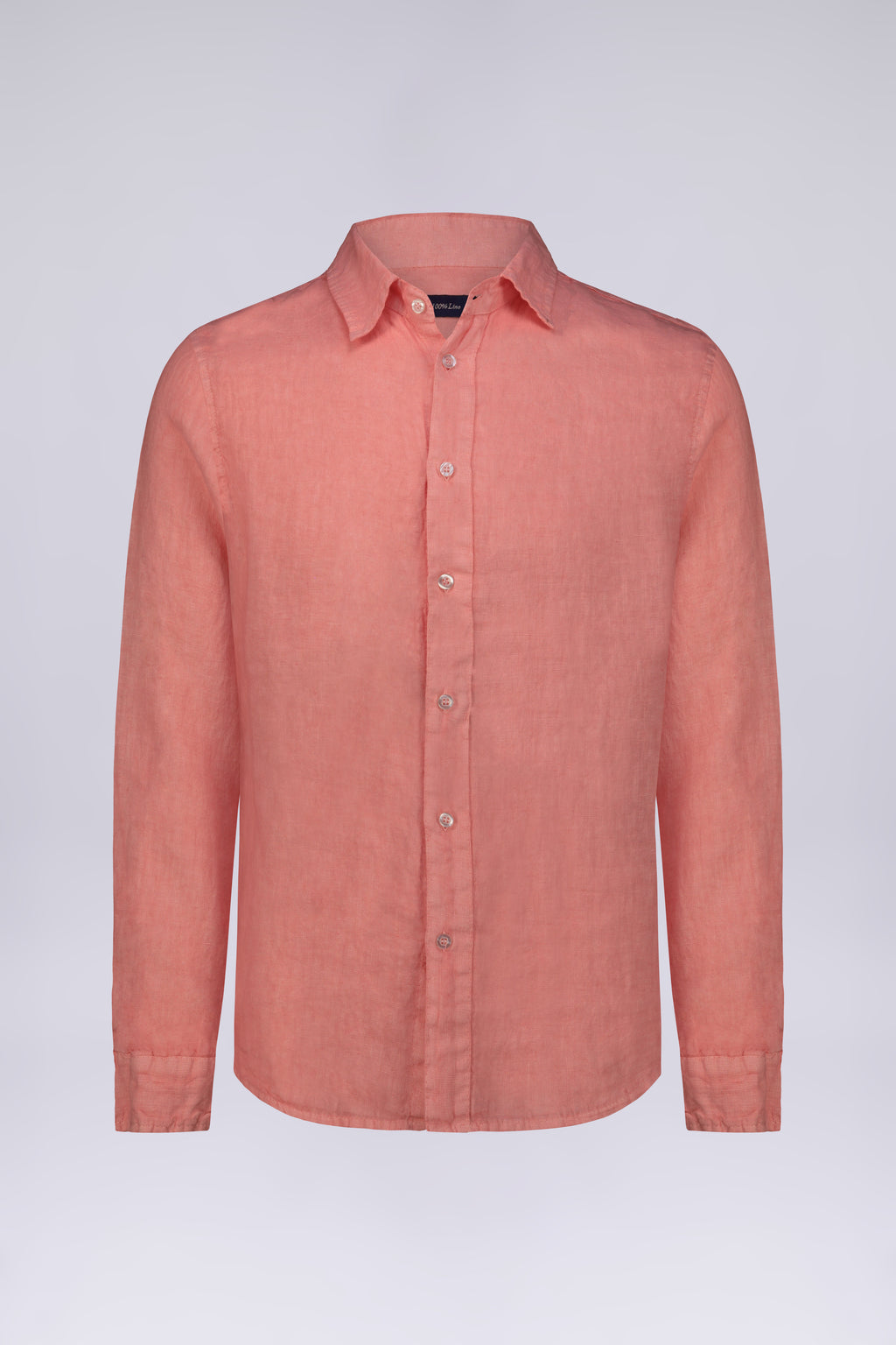 CAMICIA 100%  LINO MANICA LUNGA COLLO CLASSICO