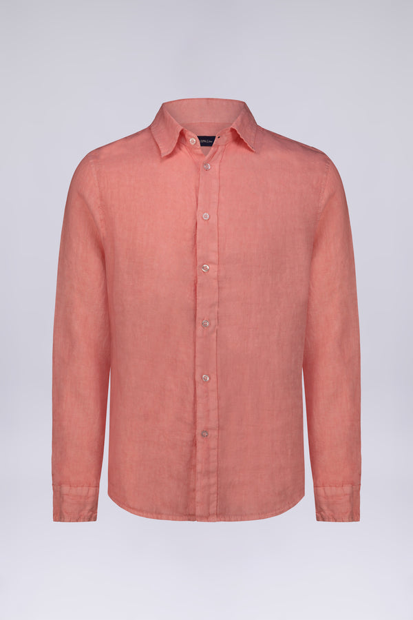 CAMICIA 100%  LINO MANICA LUNGA COLLO CLASSICO
