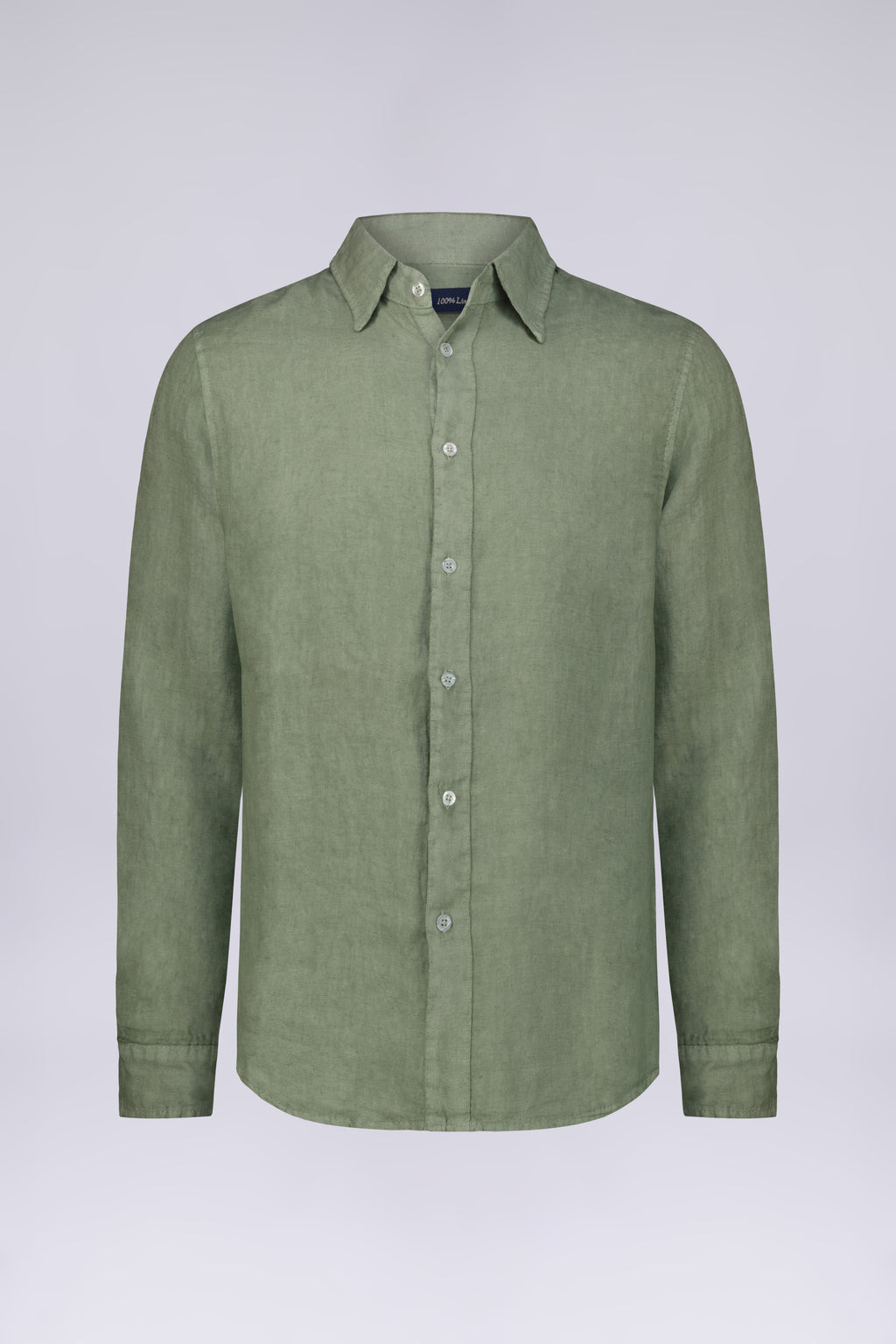 CAMICIA 100%  LINO MANICA LUNGA COLLO CLASSICO