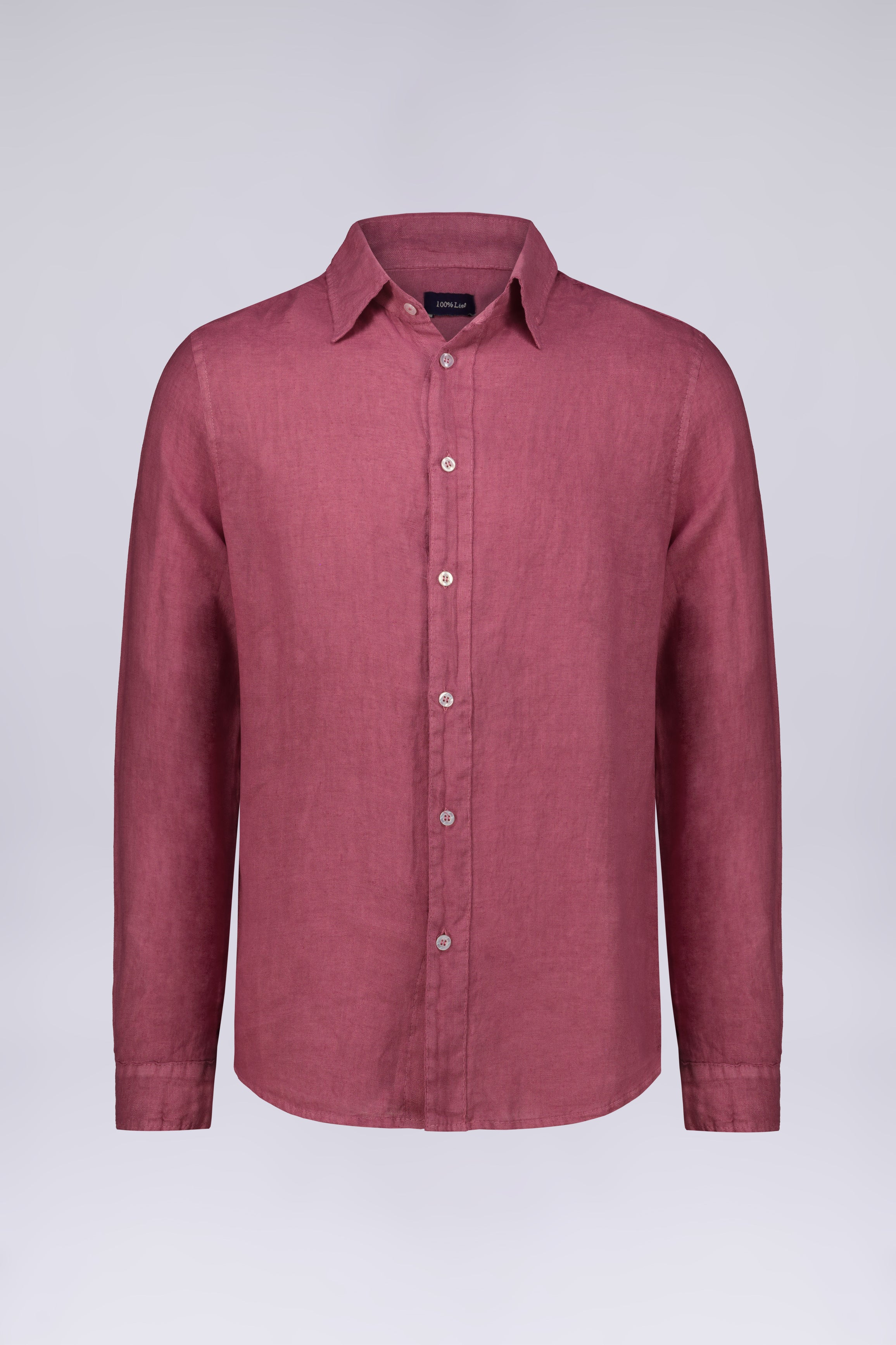 CAMICIA 100%  LINO MANICA LUNGA COLLO CLASSICO