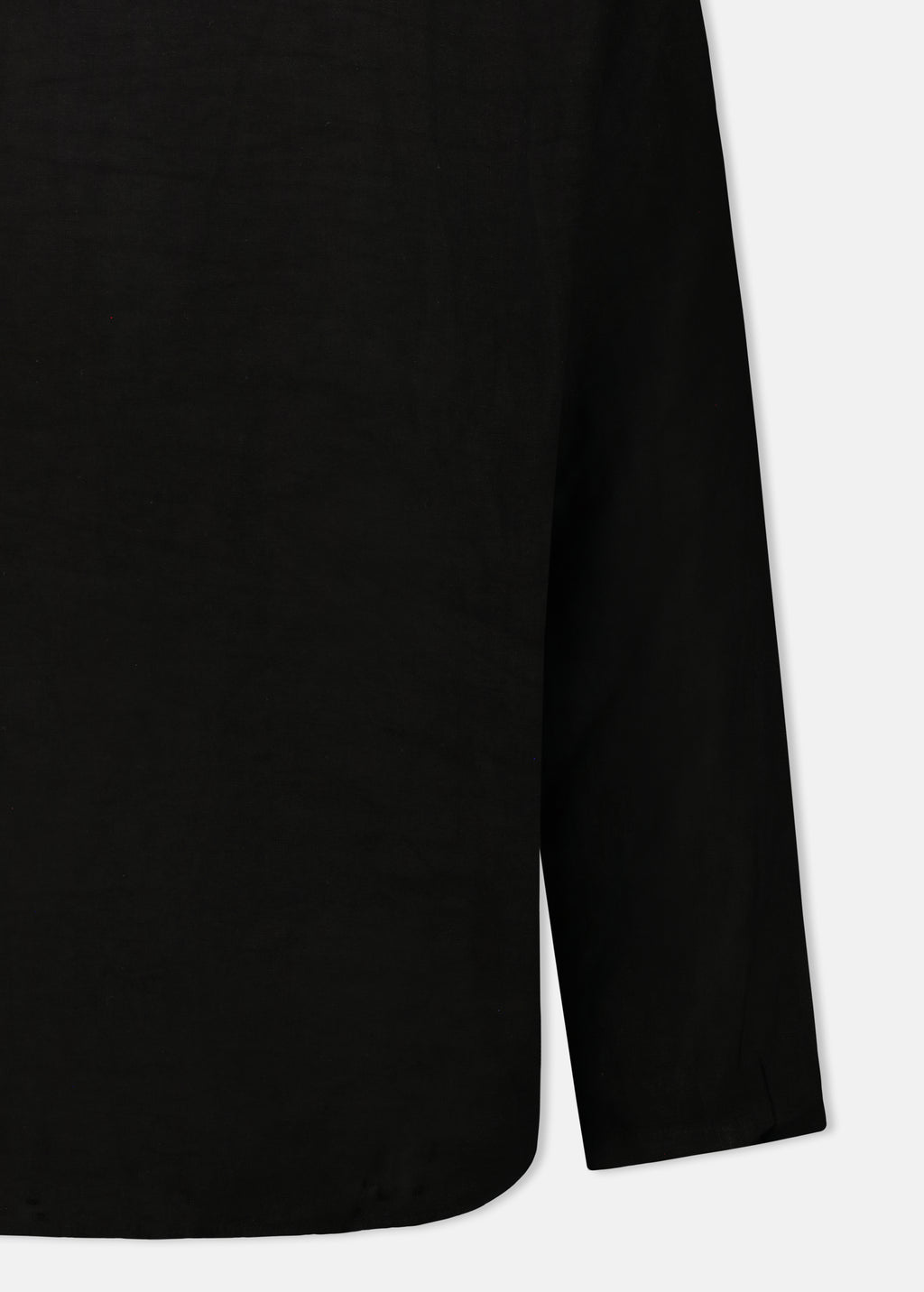 CAMICIA 100% LINO COLLO A V SENZA BOTTONI MANICA LUNGA