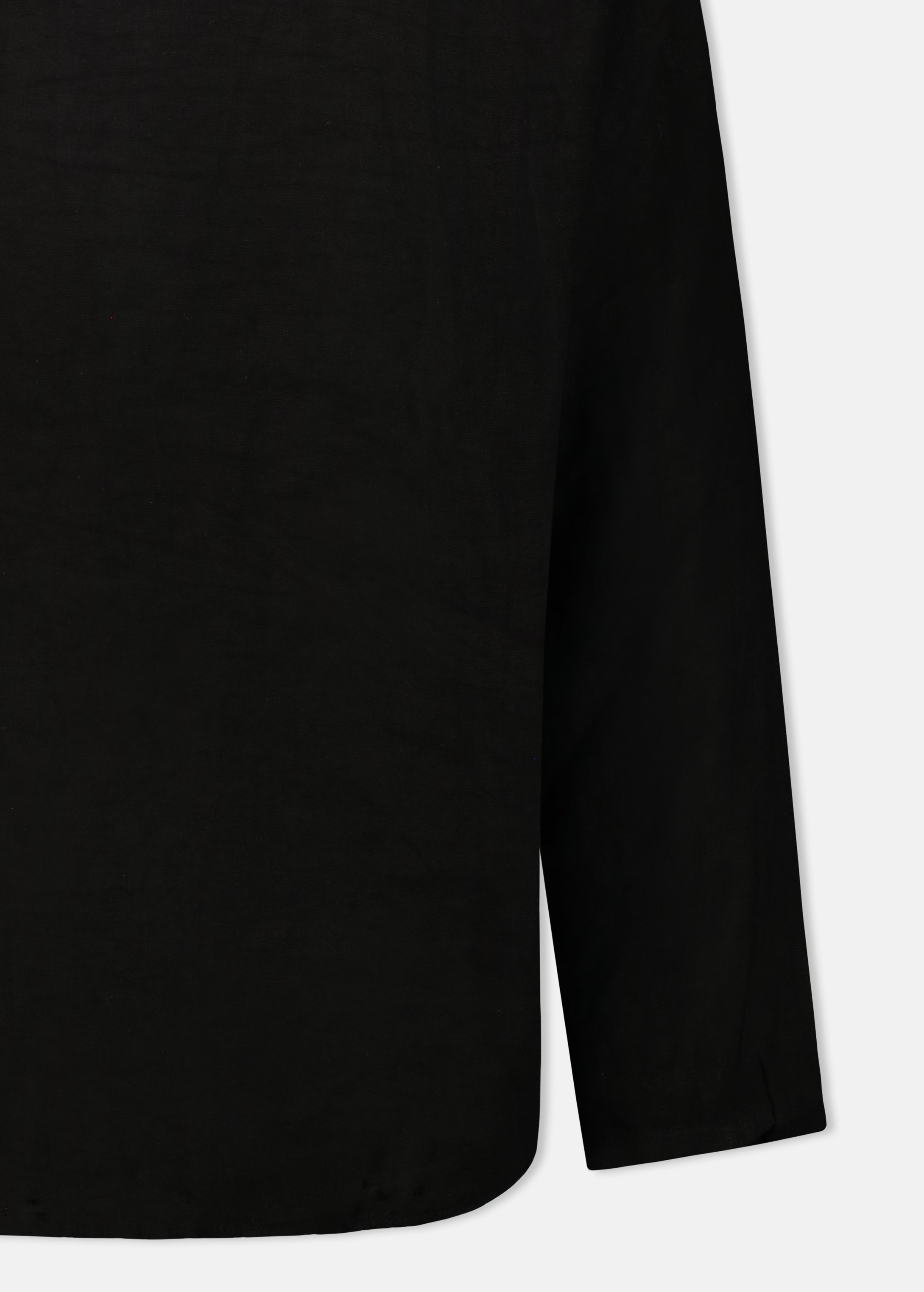 CAMICIA 100% LINO COLLO A V SENZA BOTTONI MANICA LUNGA