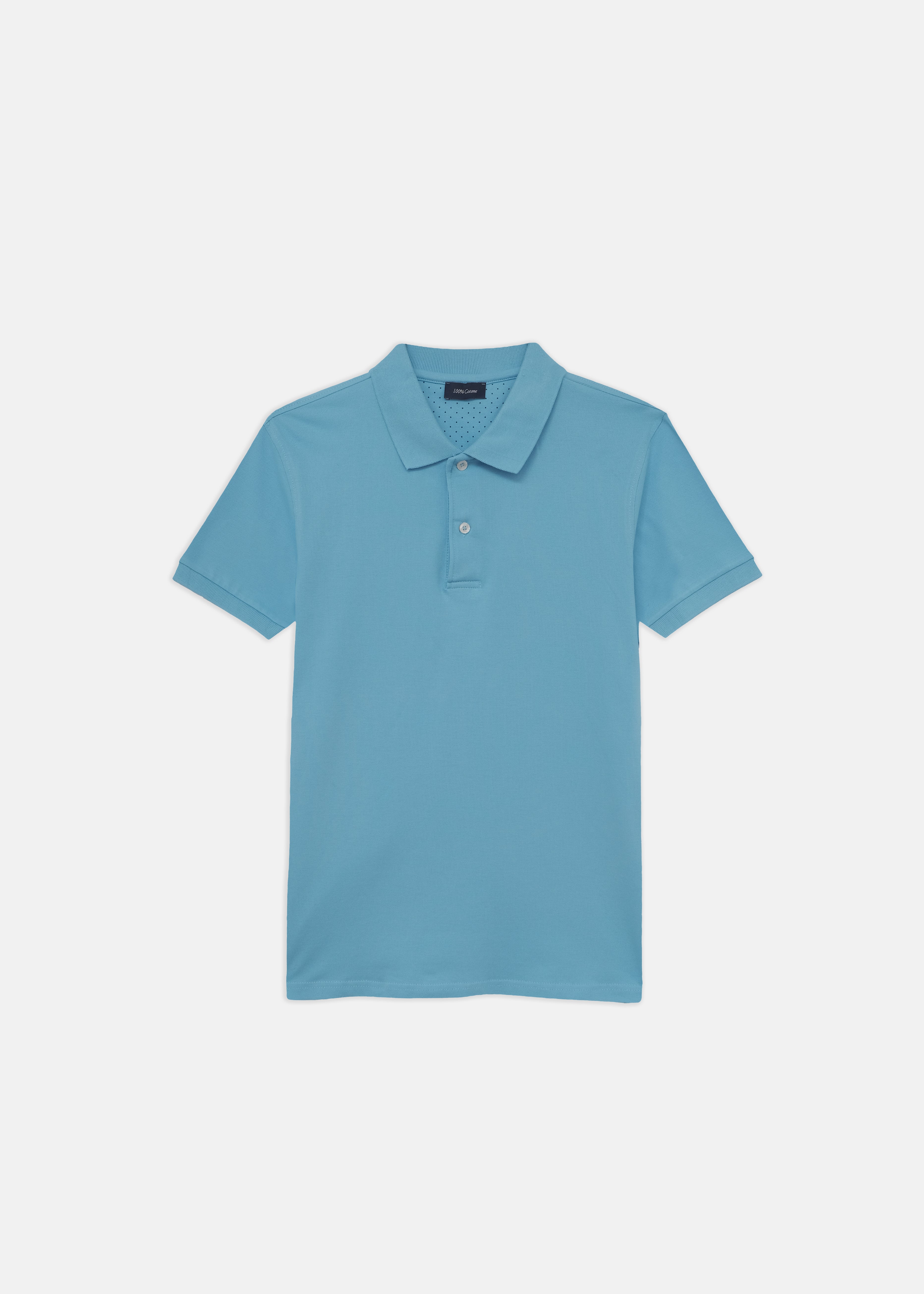 POLO IN PIQUE DI COTONE DUE BOTTONI MANICA CORTA