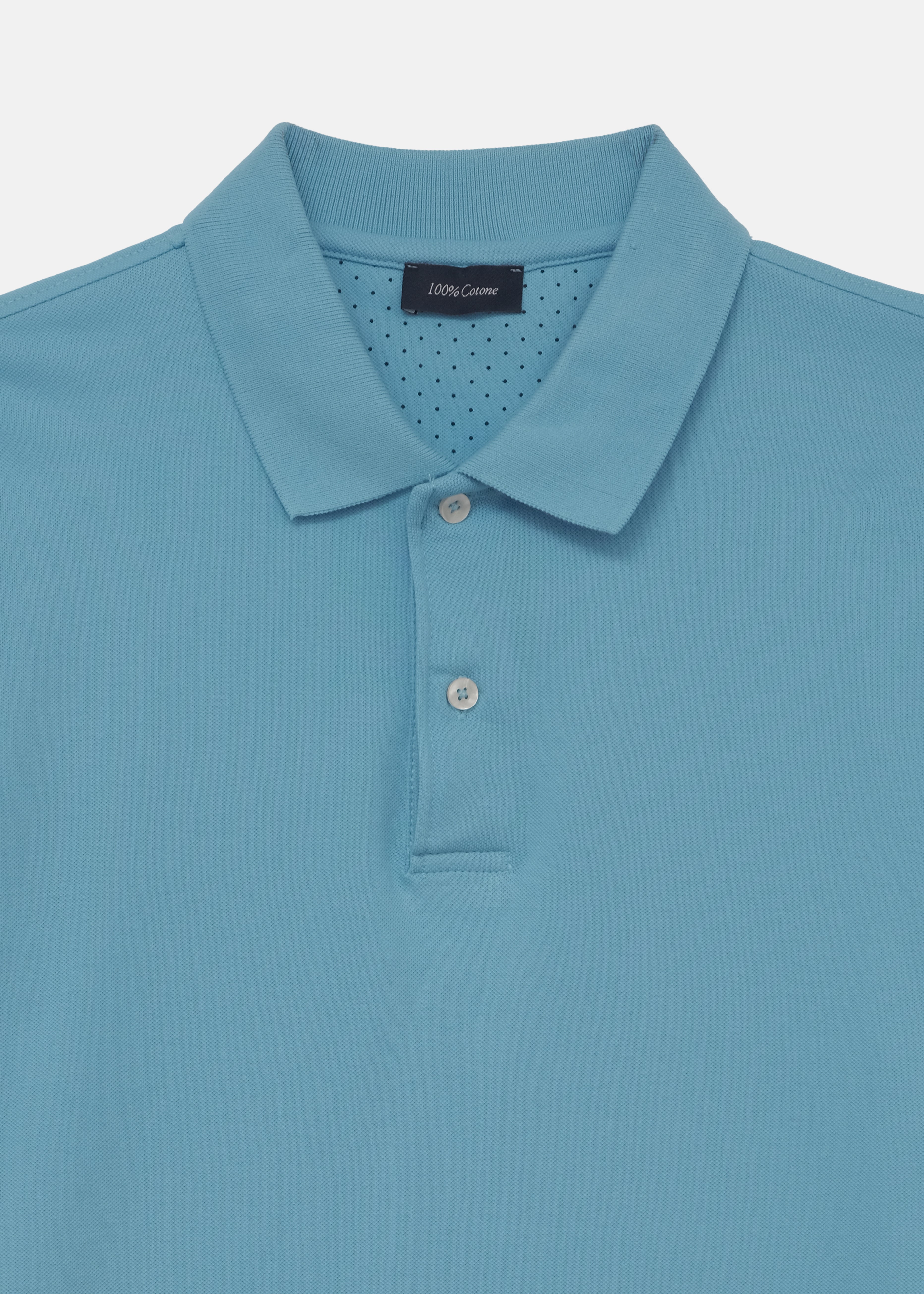 POLO IN PIQUE DI COTONE DUE BOTTONI MANICA CORTA