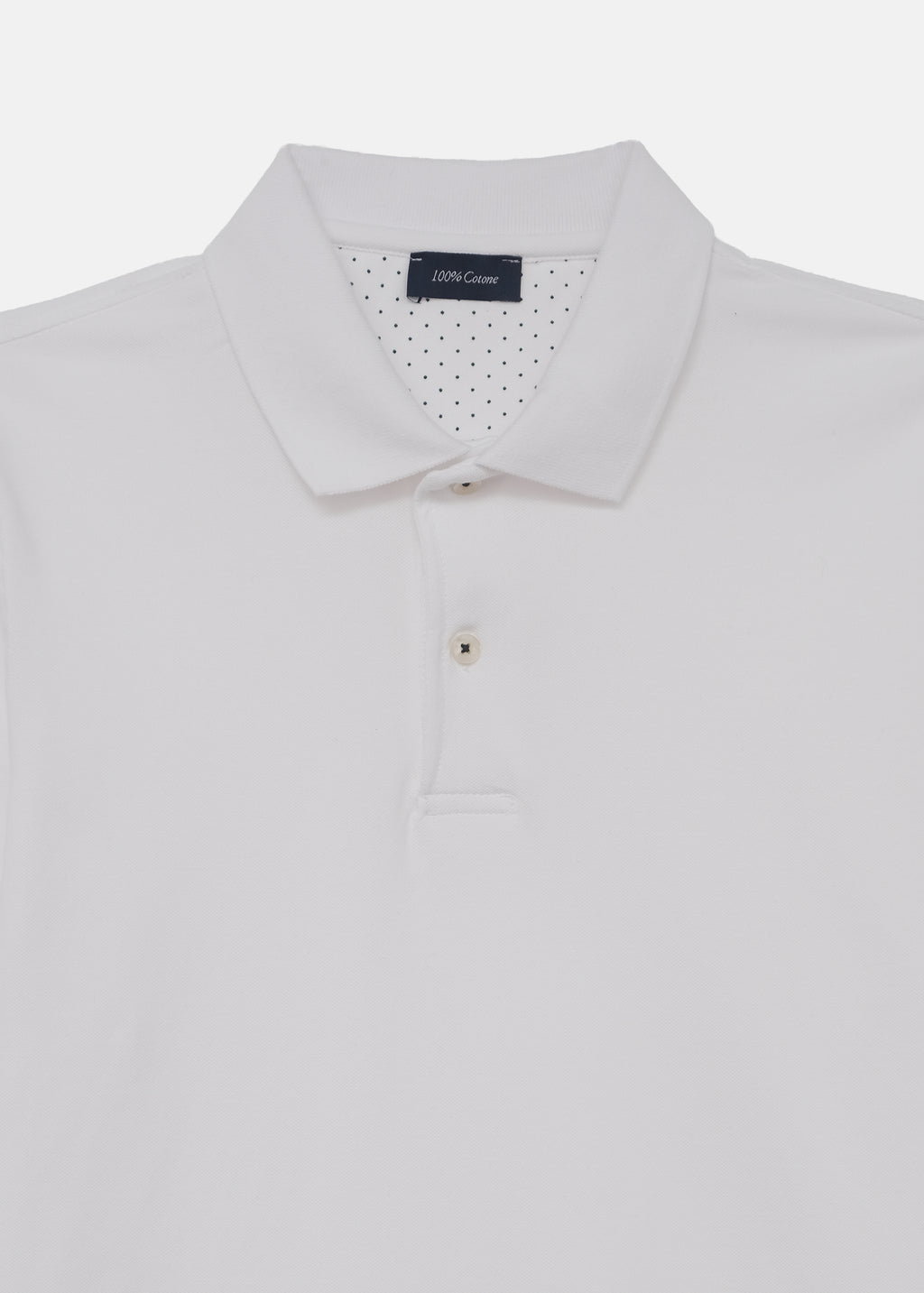 POLO IN PIQUE DI COTONE DUE BOTTONI MANICA CORTA