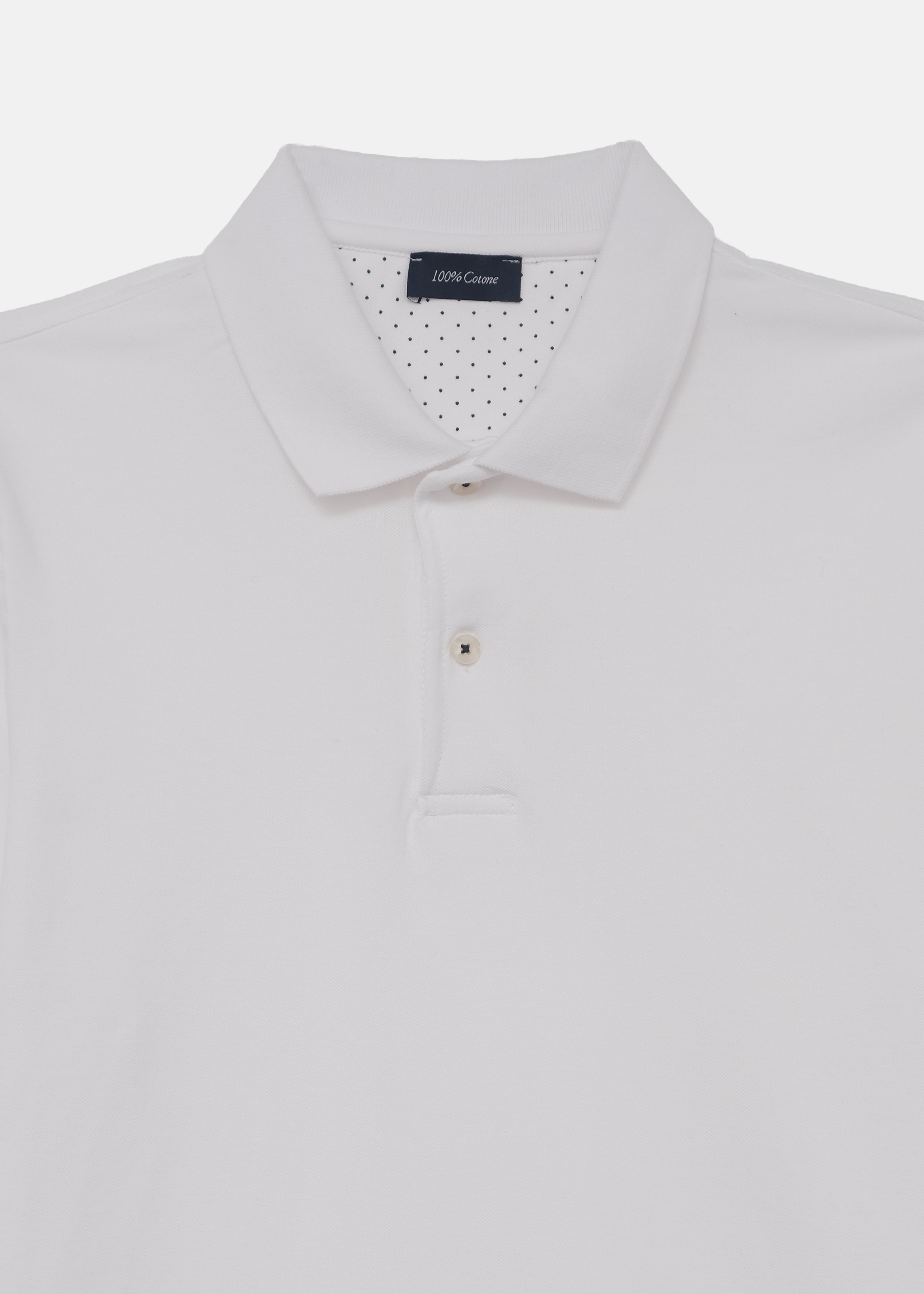 POLO IN PIQUE DI COTONE DUE BOTTONI MANICA CORTA