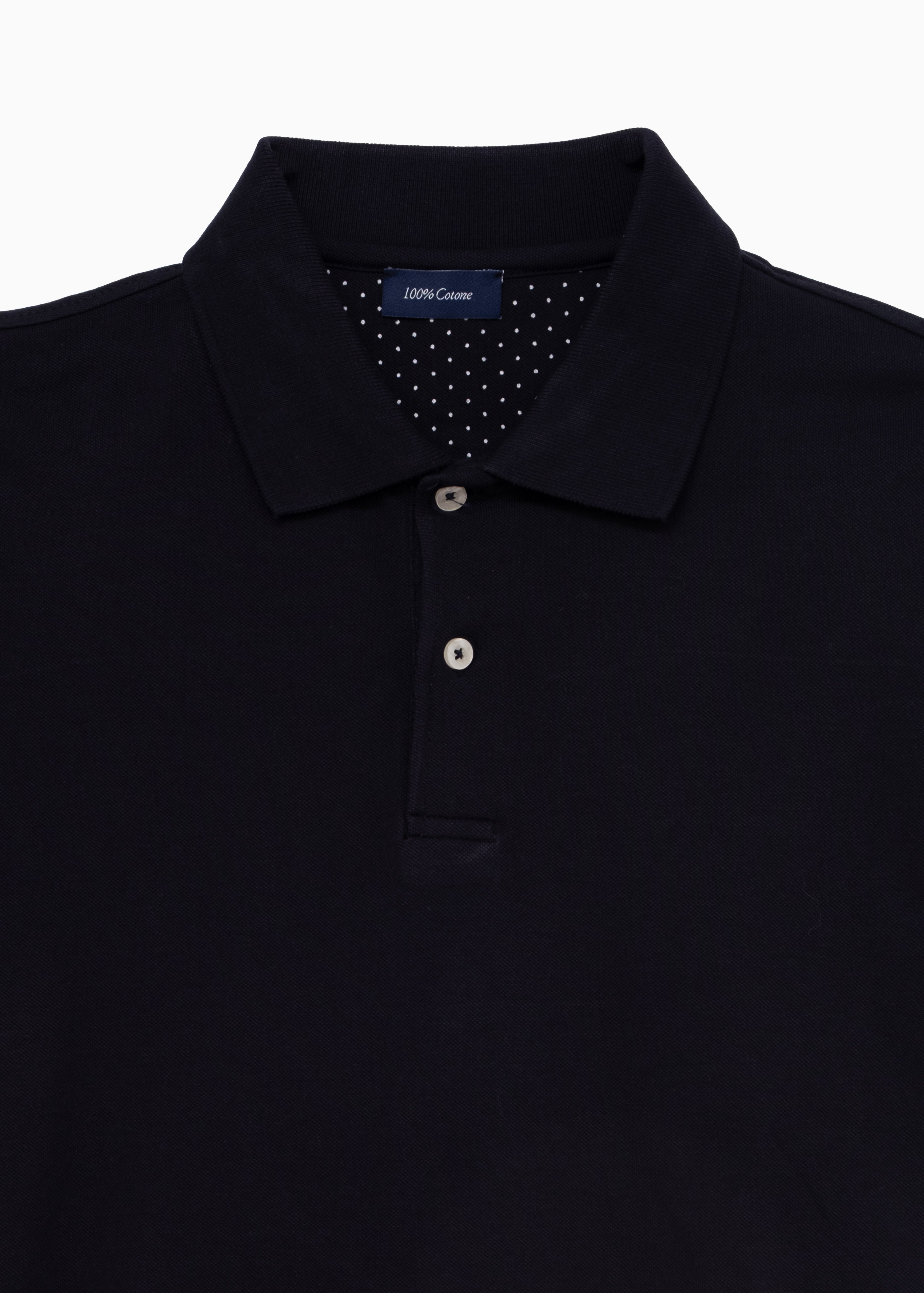 POLO IN PIQUE DI COTONE DUE BOTTONI MANICA CORTA