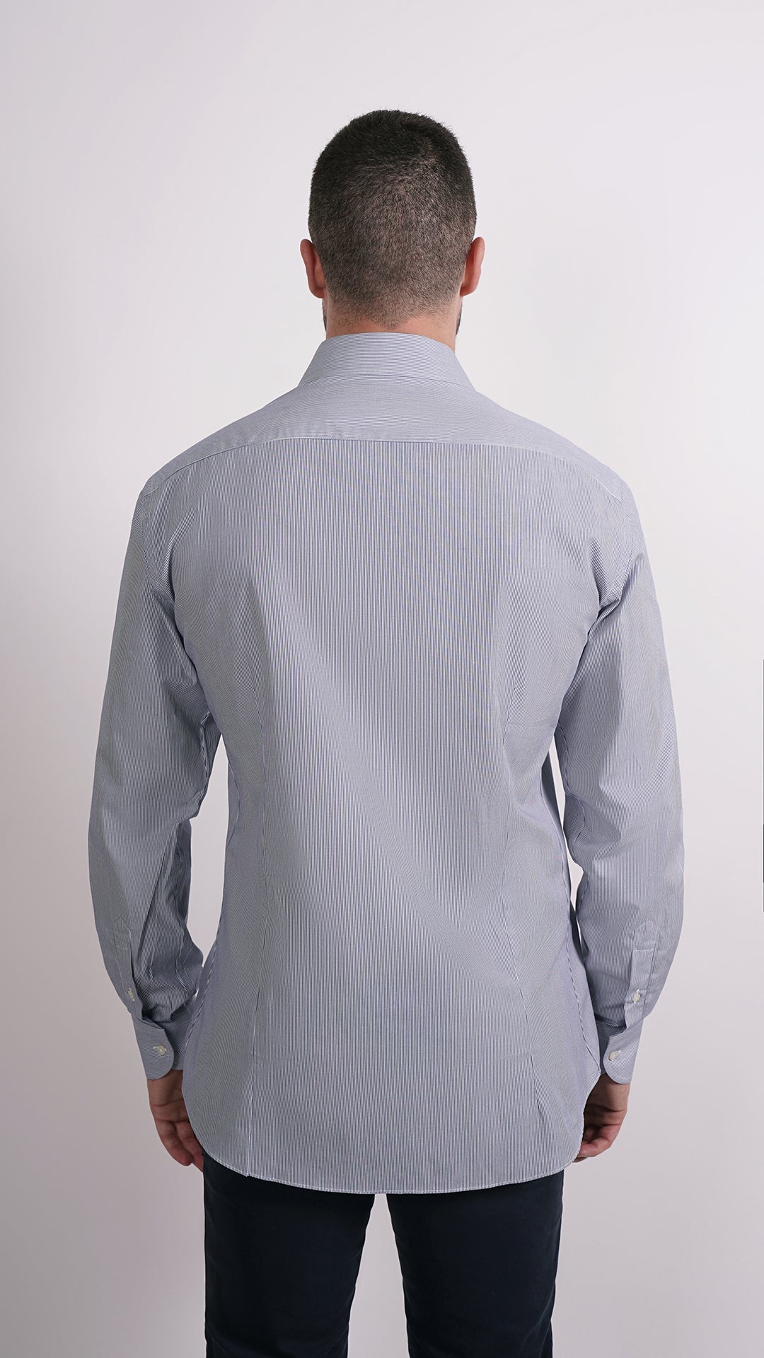 CAMICIA 100% COTONE DOPPIO RITORTO MANICA LUNGA