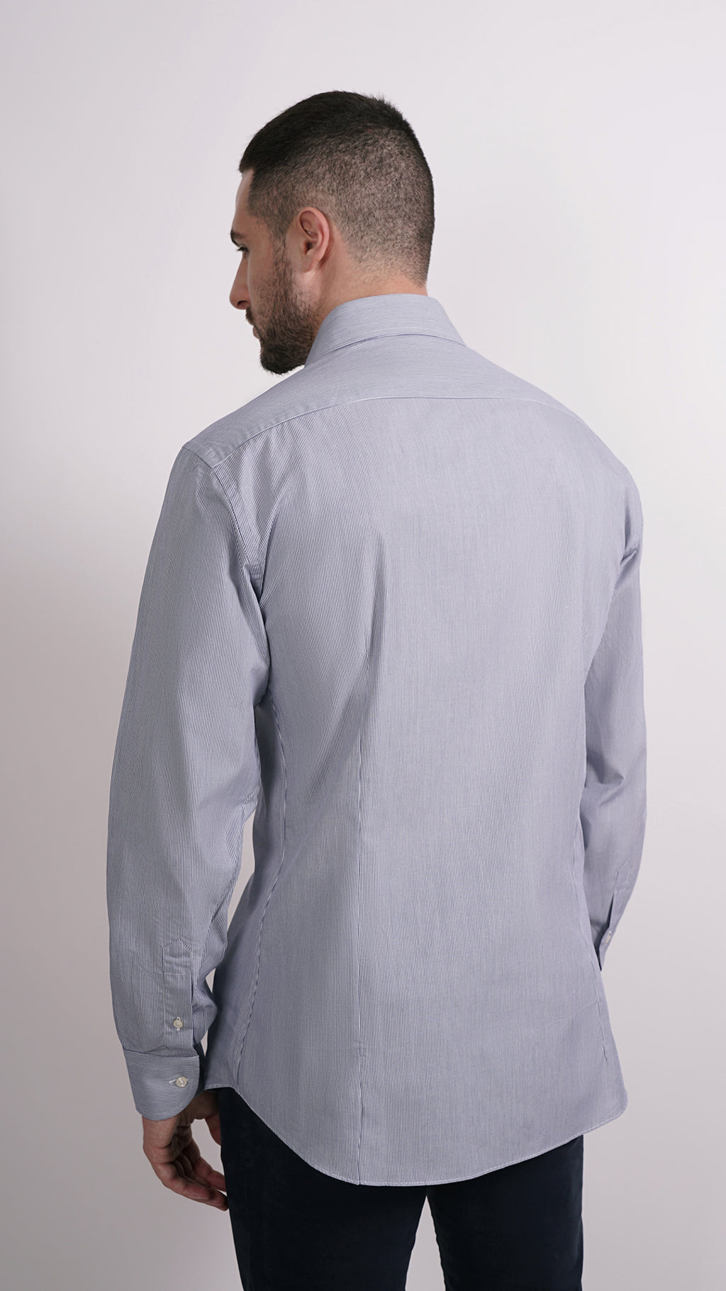 CAMICIA 100% COTONE DOPPIO RITORTO MANICA LUNGA