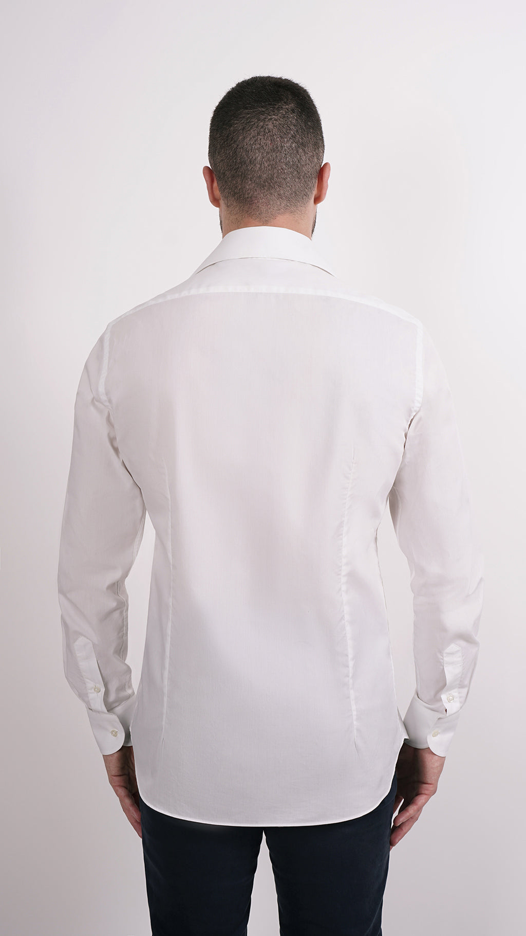 CAMICIA 100% COTONE DOPPIO RITORTO MANICA LUNGA