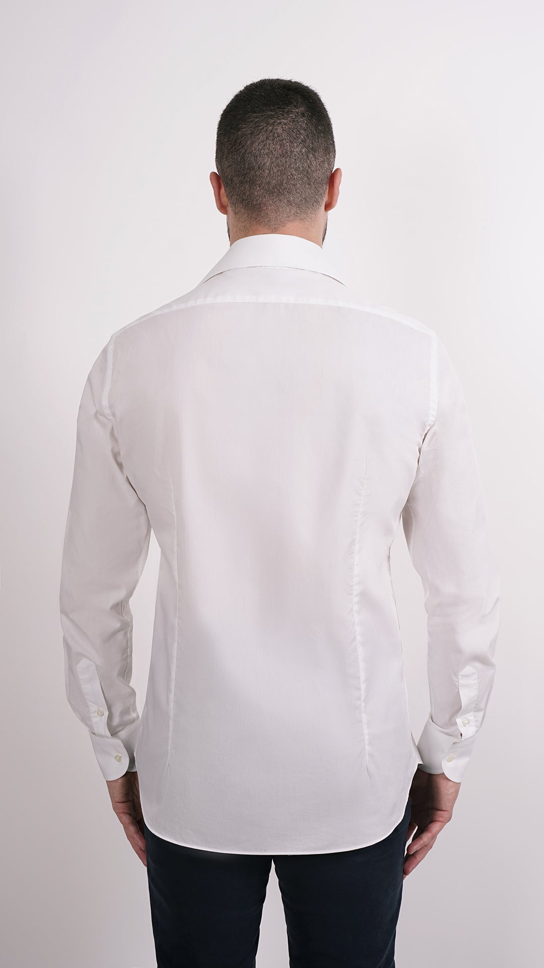 CAMICIA 100% COTONE DOPPIO RITORTO MANICA LUNGA