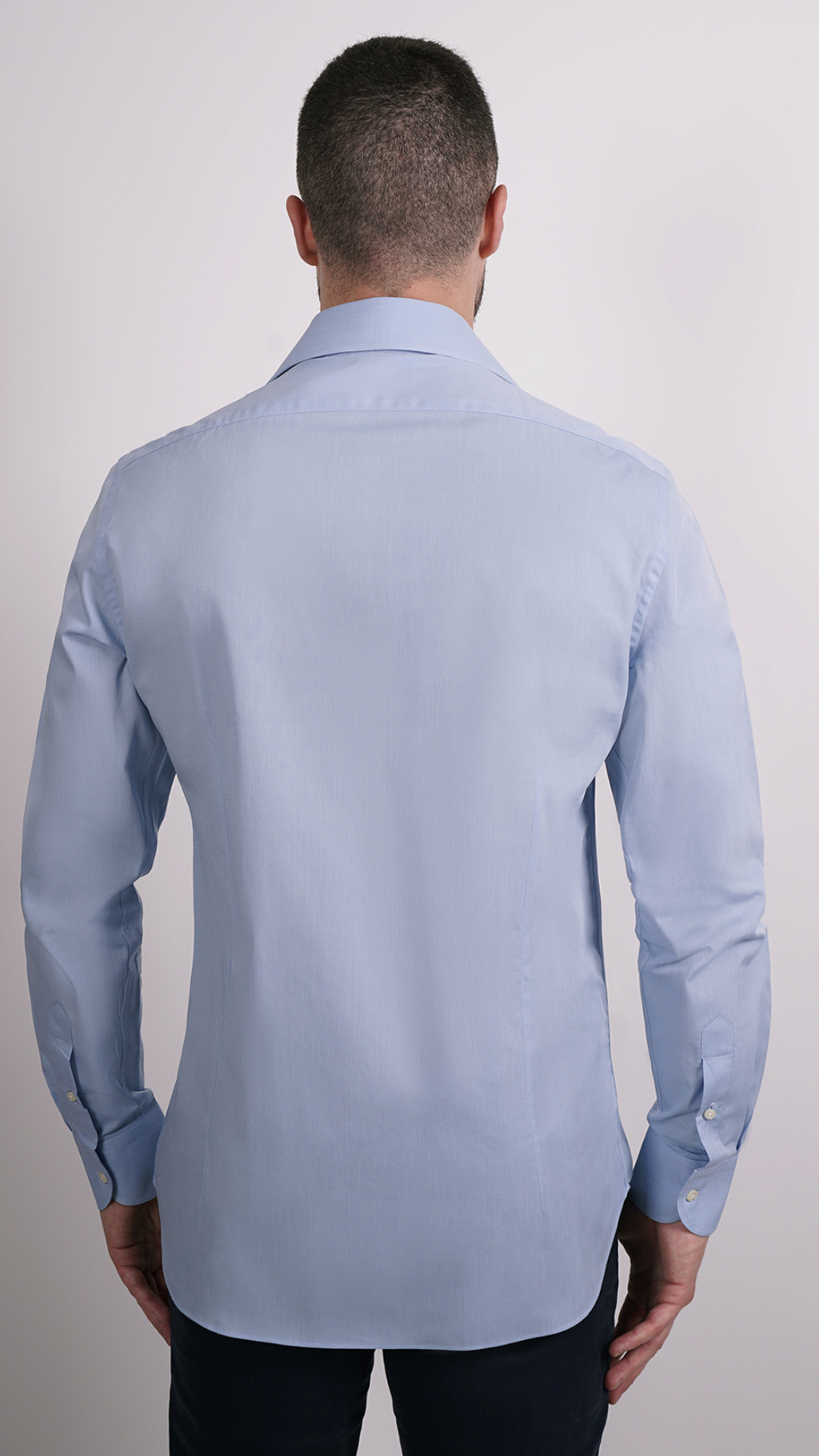 CAMICIA 100% COTONE DOPPIO RITORTO MANICA LUNGA
