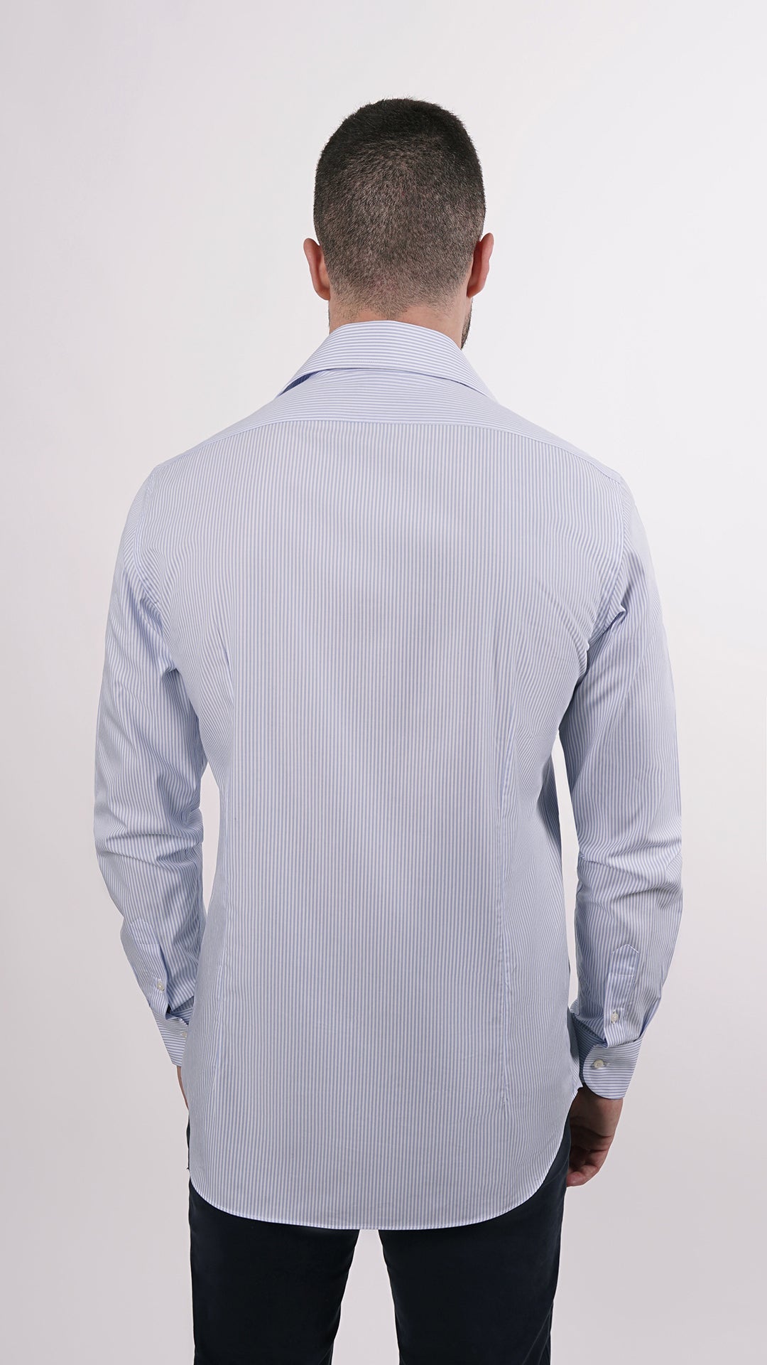 CAMICIA 100% COTONE DOPPIO RITORTO MANICA LUNGA