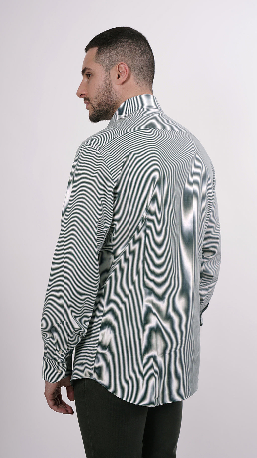 CAMICIA 100% COTONE DOPPIO RITORTO MANICA LUNGA