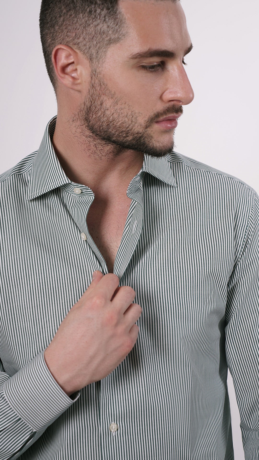 CAMICIA 100% COTONE DOPPIO RITORTO MANICA LUNGA