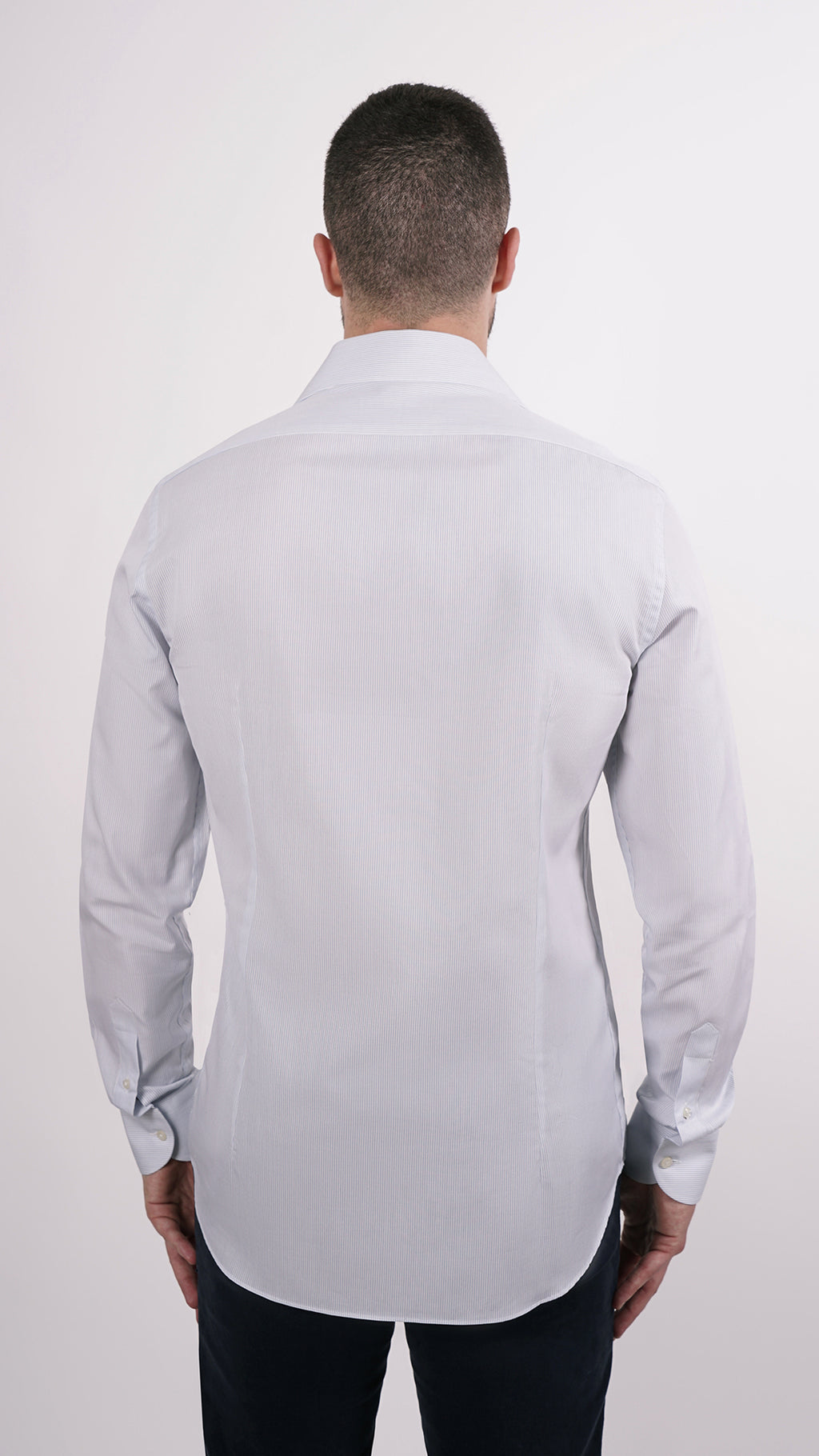 CAMICIA 100% COTONE DOPPIO RITORTO MANICA LUNGA