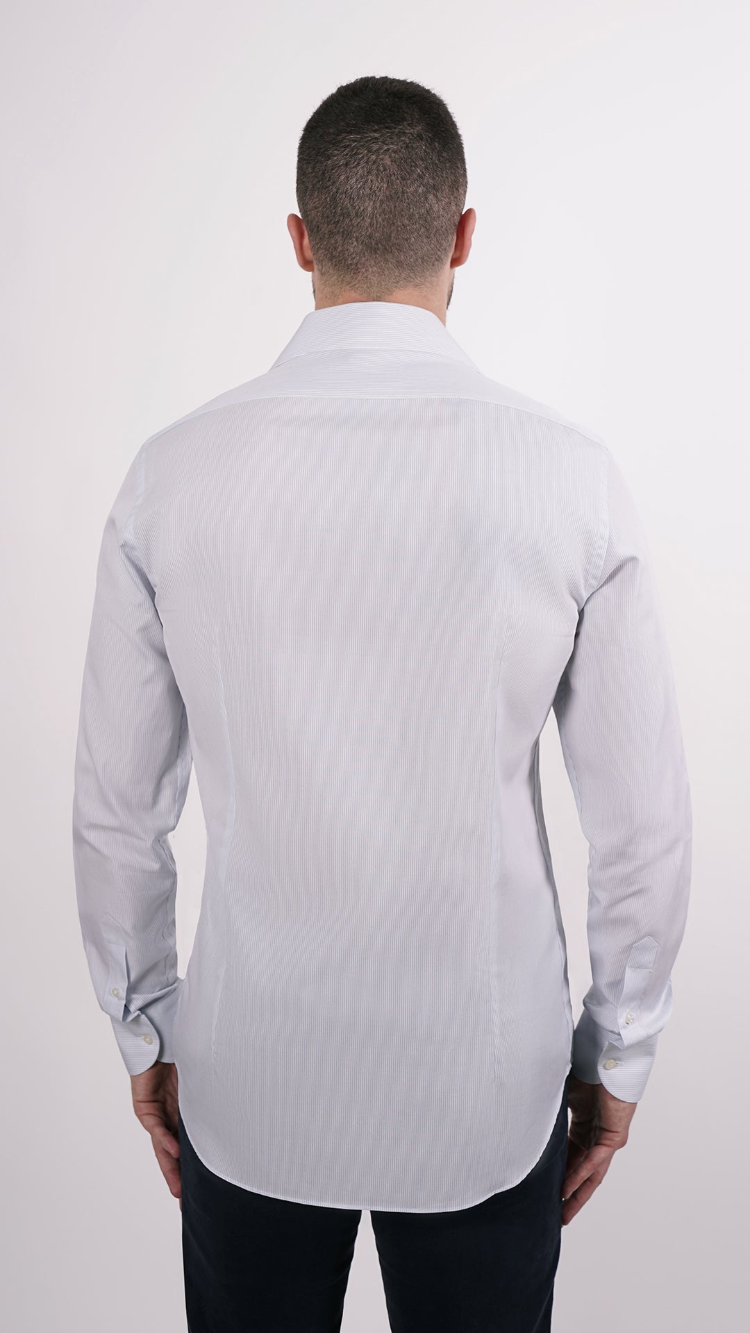 CAMICIA 100% COTONE DOPPIO RITORTO MANICA LUNGA