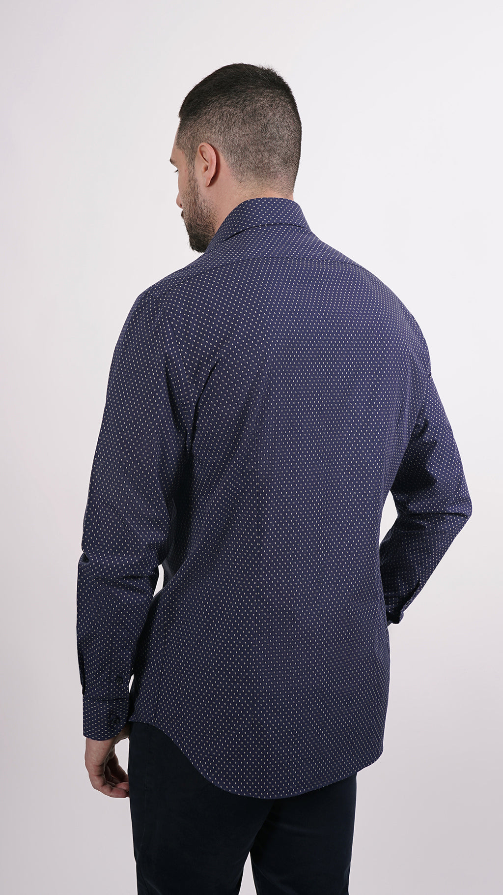 CAMICIA 100% COTONE DOPPIO RITORTO MANICA LUNGA