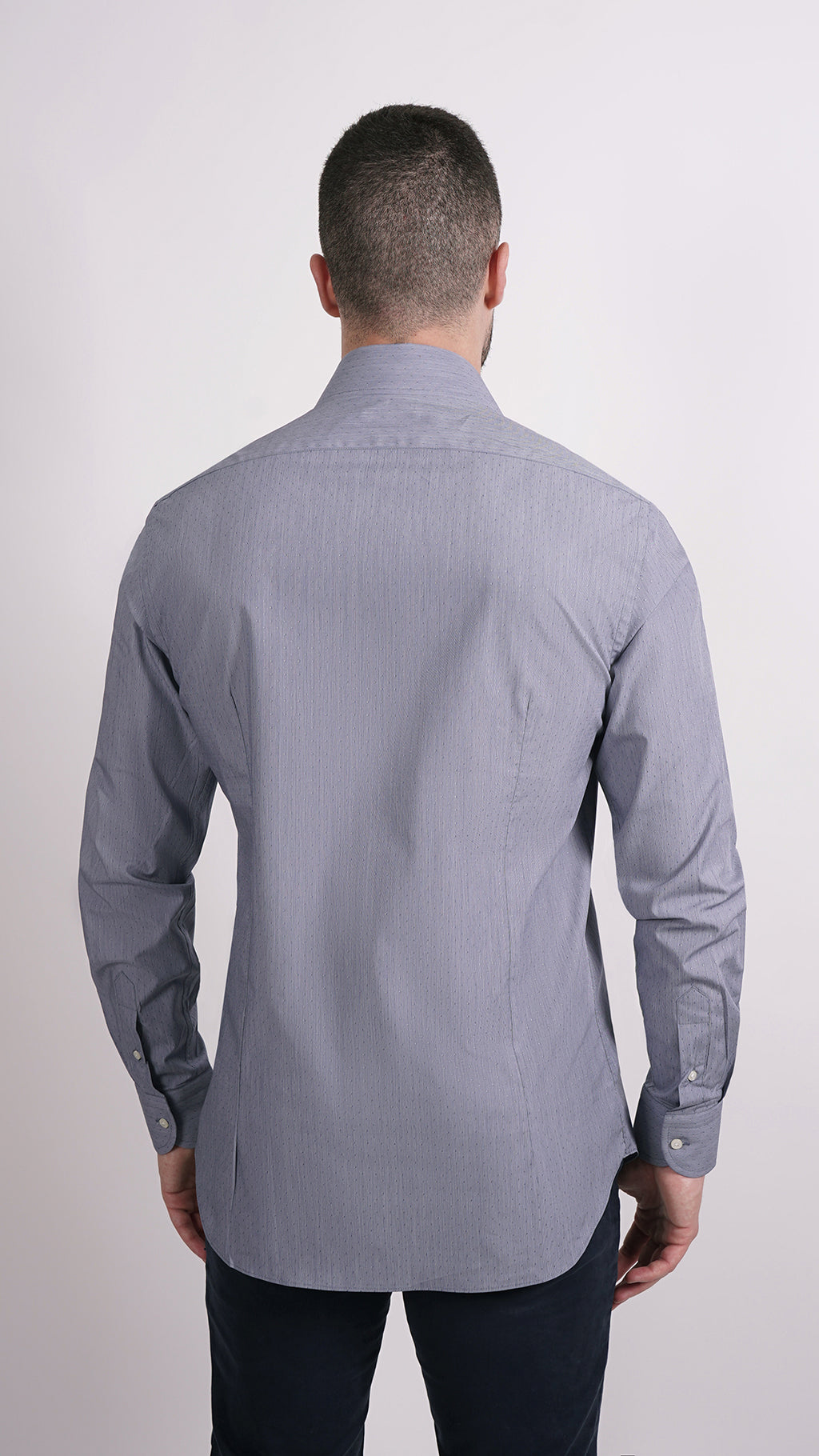 CAMICIA 100% COTONE DOPPIO RITORTO MANICA LUNGA