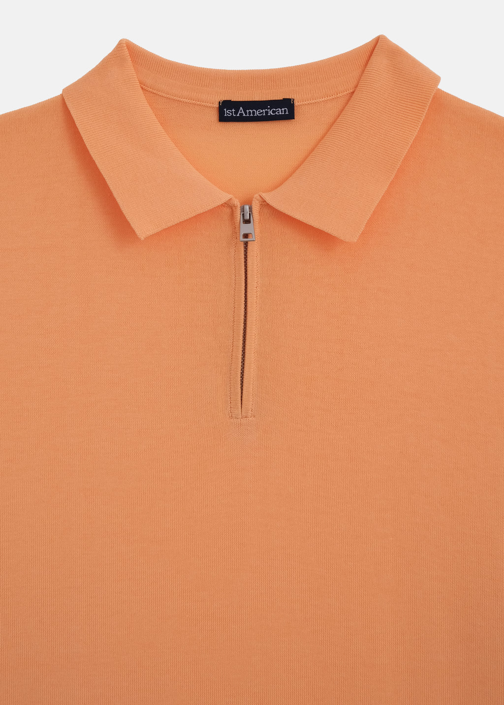 POLO 100% PIQUE DI COTONE MEZZA ZIP MANICA CORTA