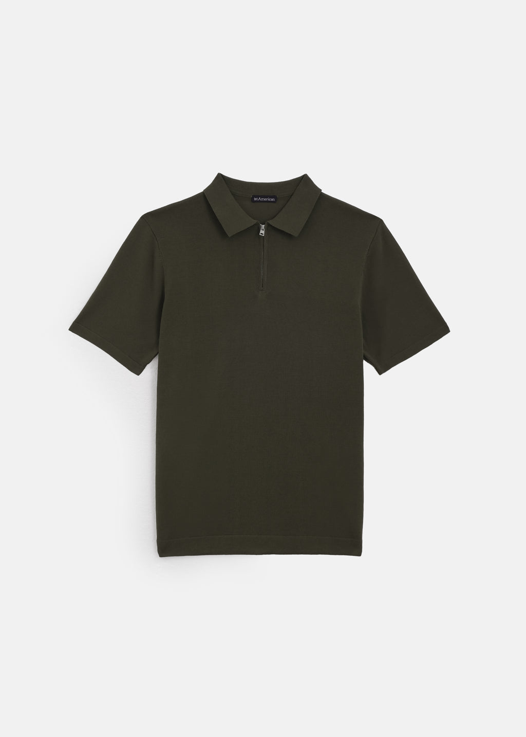 POLO 100% PIQUE DI COTONE MEZZA ZIP MANICA CORTA