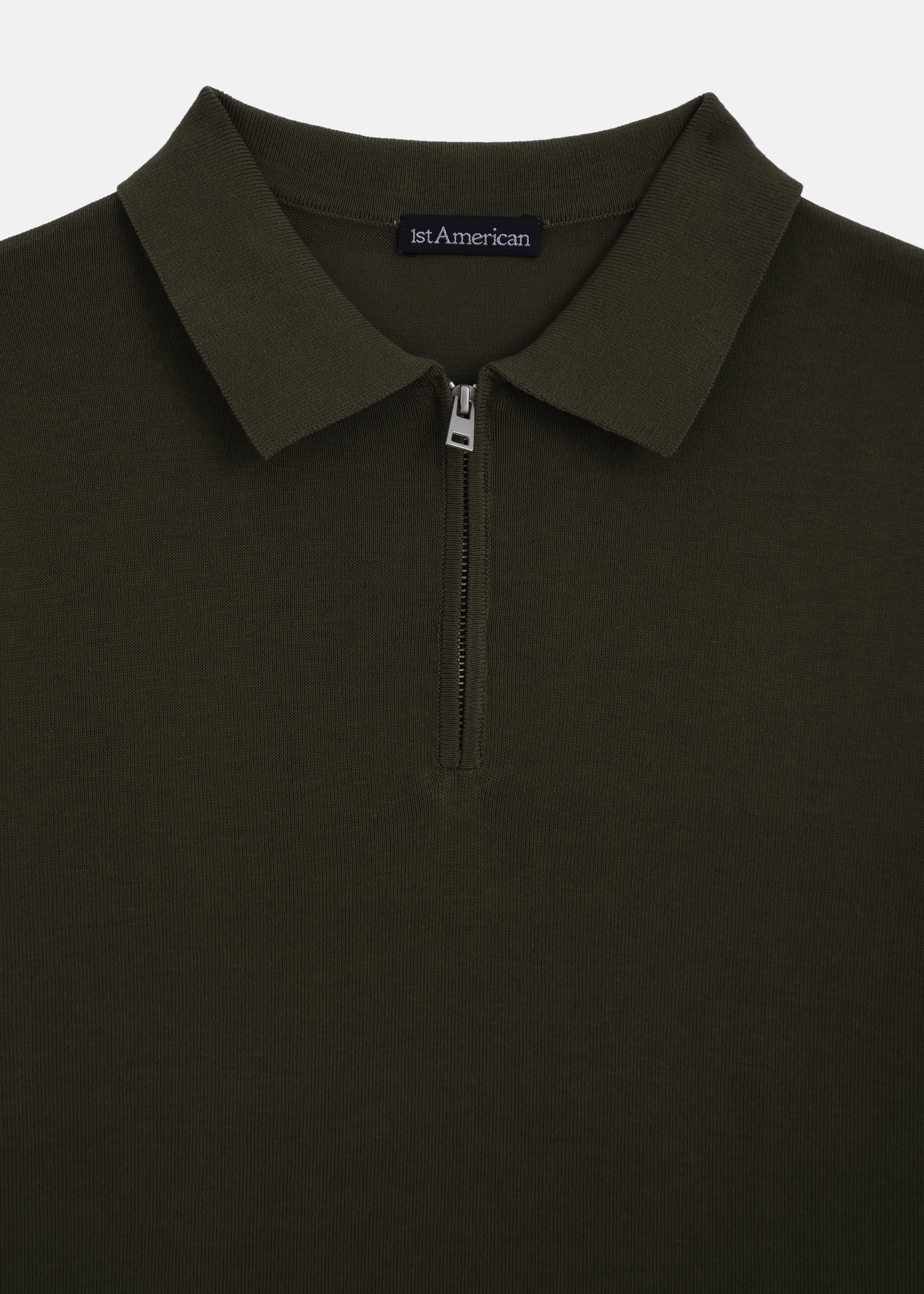 POLO 100% PIQUE DI COTONE MEZZA ZIP MANICA CORTA