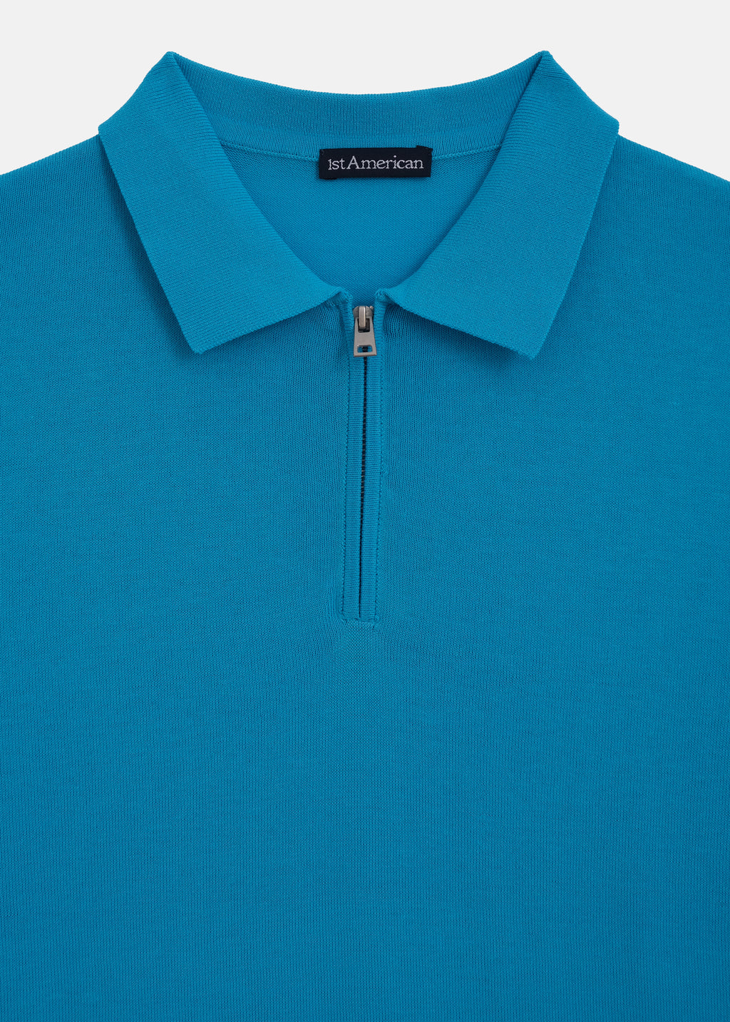 POLO 100% PIQUE DI COTONE MEZZA ZIP MANICA CORTA
