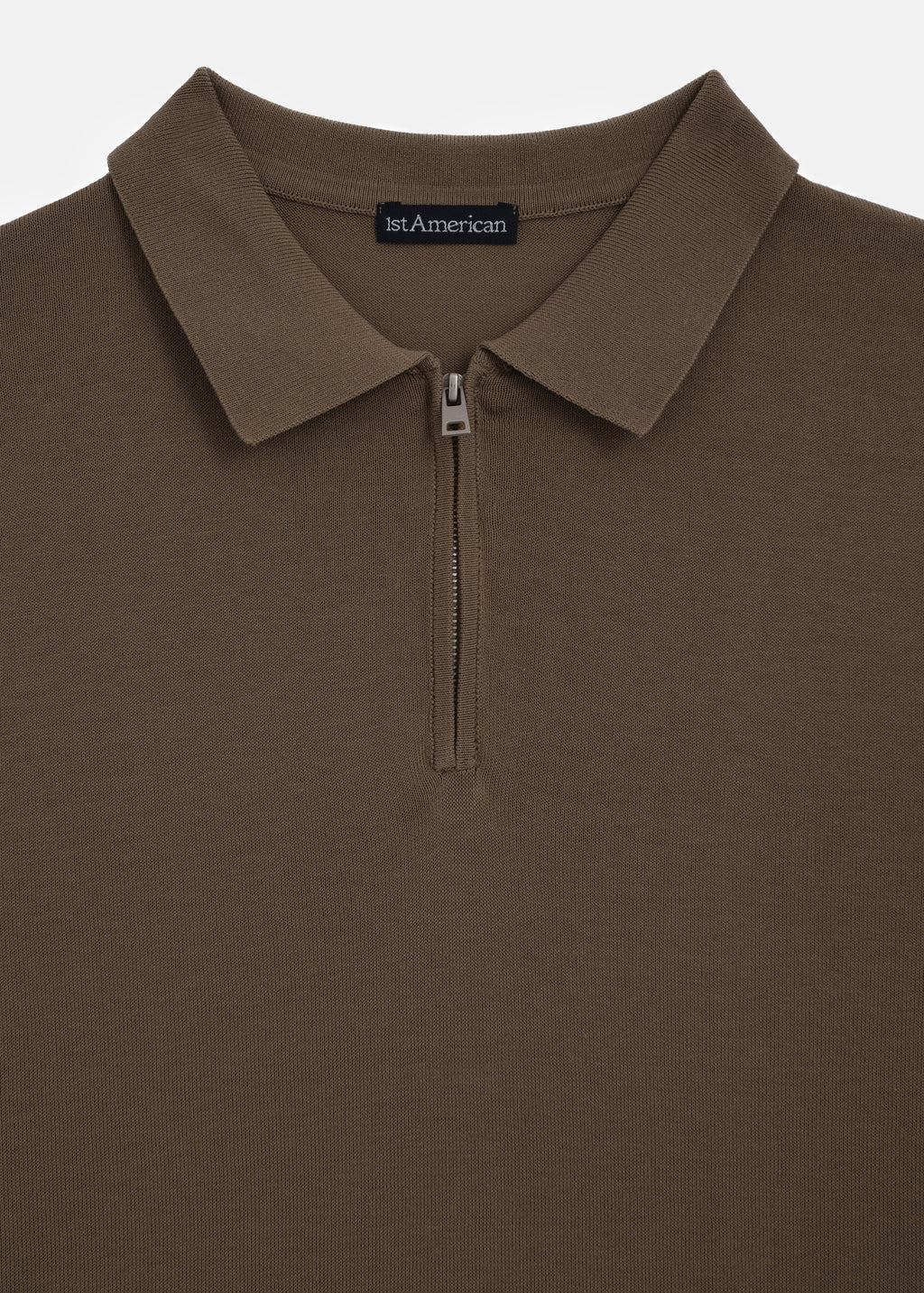 POLO 100% PIQUE DI COTONE MEZZA ZIP MANICA CORTA