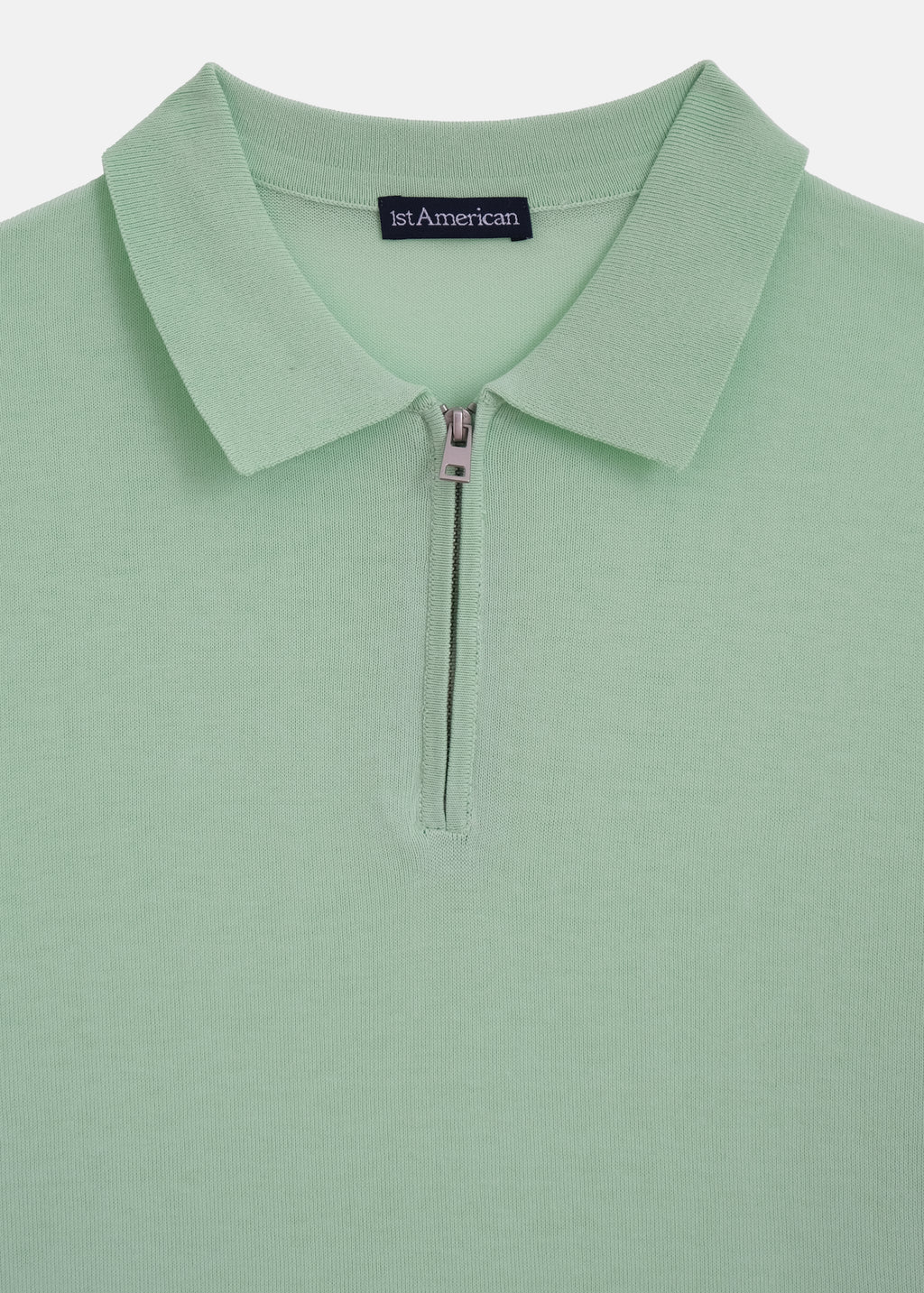 POLO 100% PIQUE DI COTONE MEZZA ZIP MANICA CORTA
