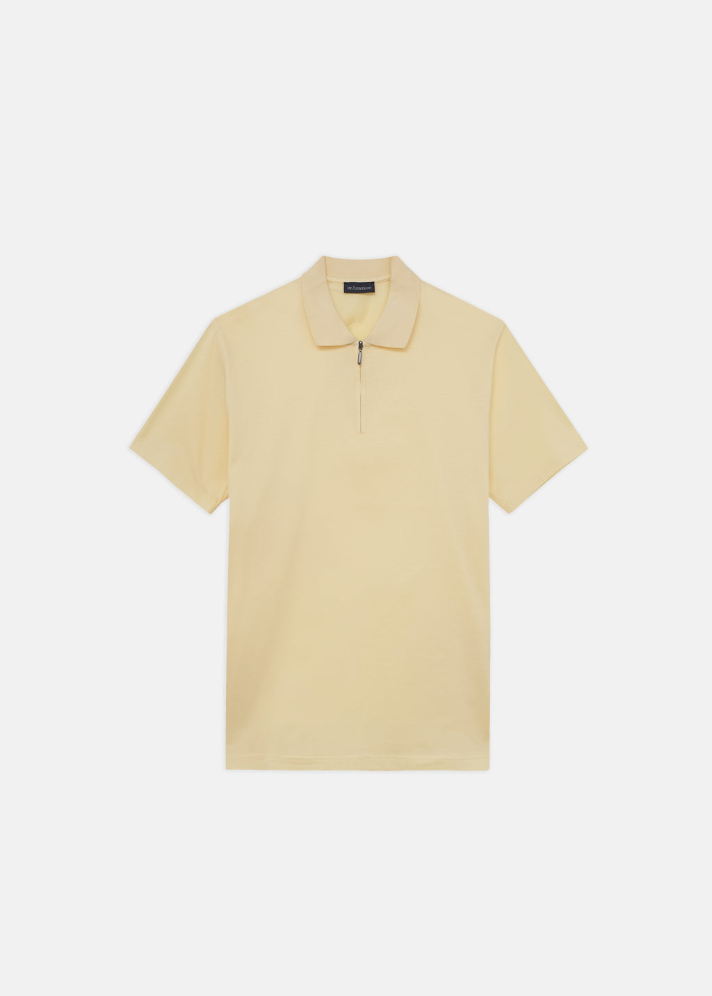 POLO 100% FILO DI SCOZIA MEZZA ZIP MANICA CORTA