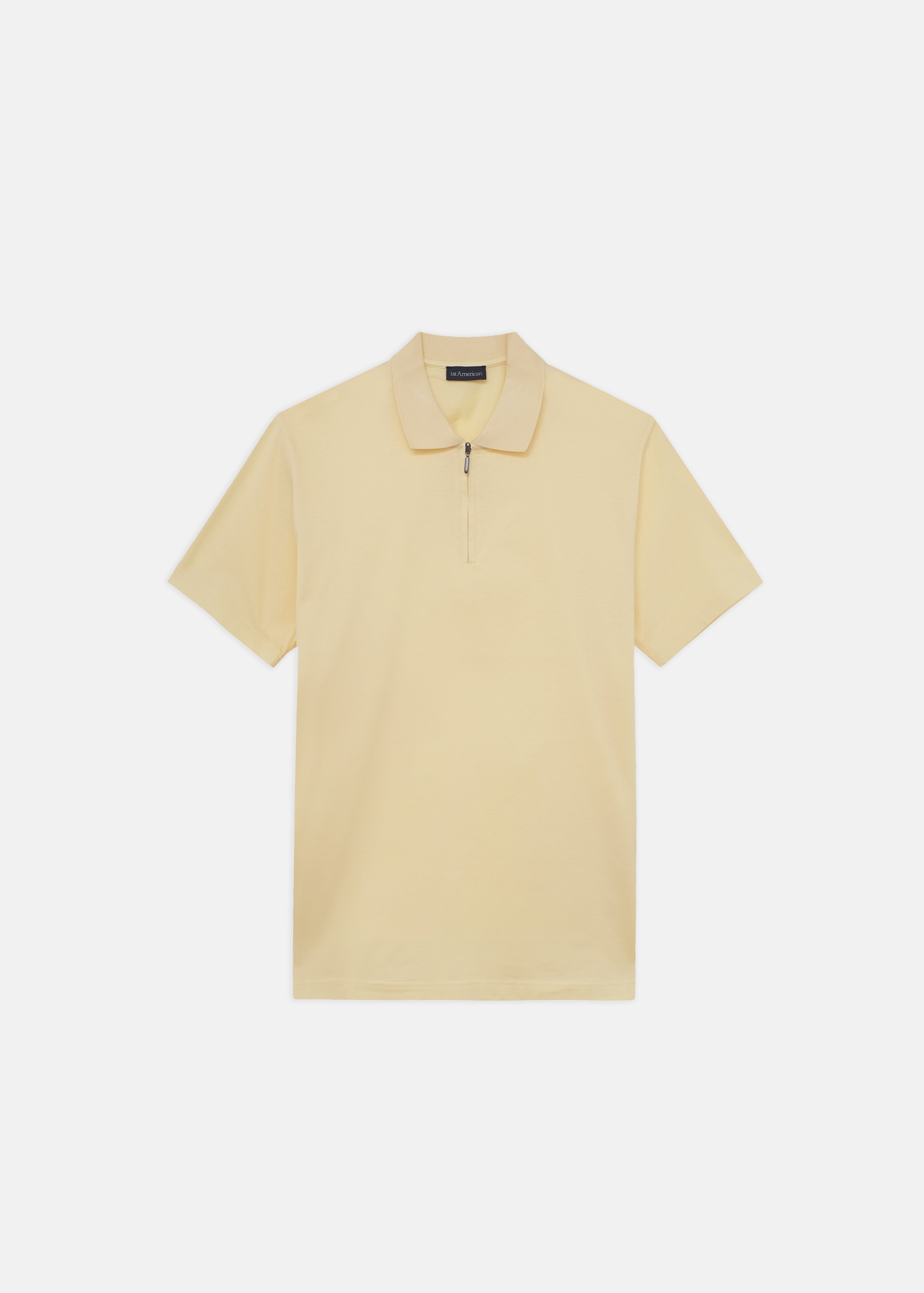 POLO 100% FILO DI SCOZIA MEZZA ZIP MANICA CORTA