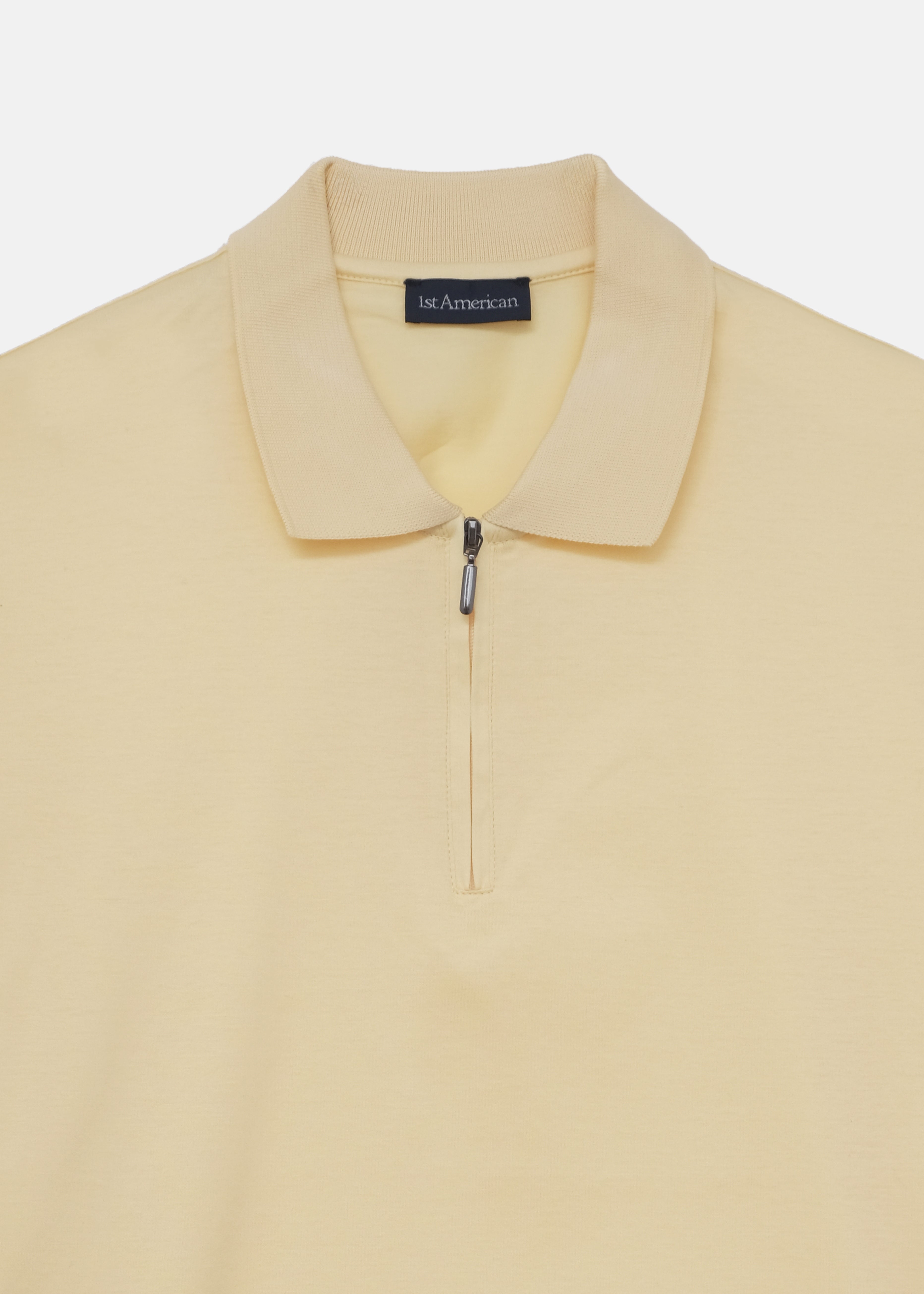 POLO 100% FILO DI SCOZIA MEZZA ZIP MANICA CORTA