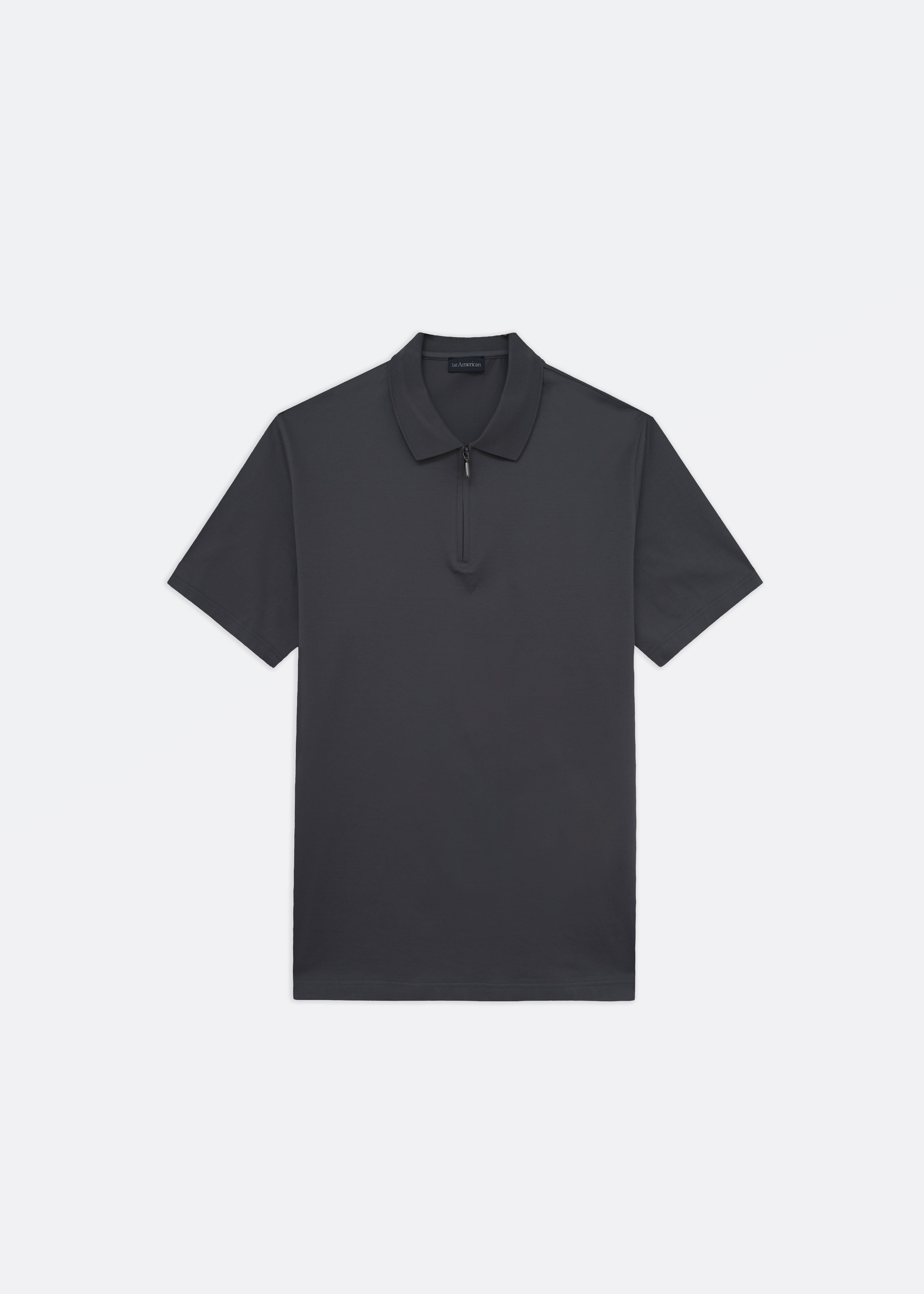 POLO 100% FILO DI SCOZIA MEZZA ZIP MANICA CORTA