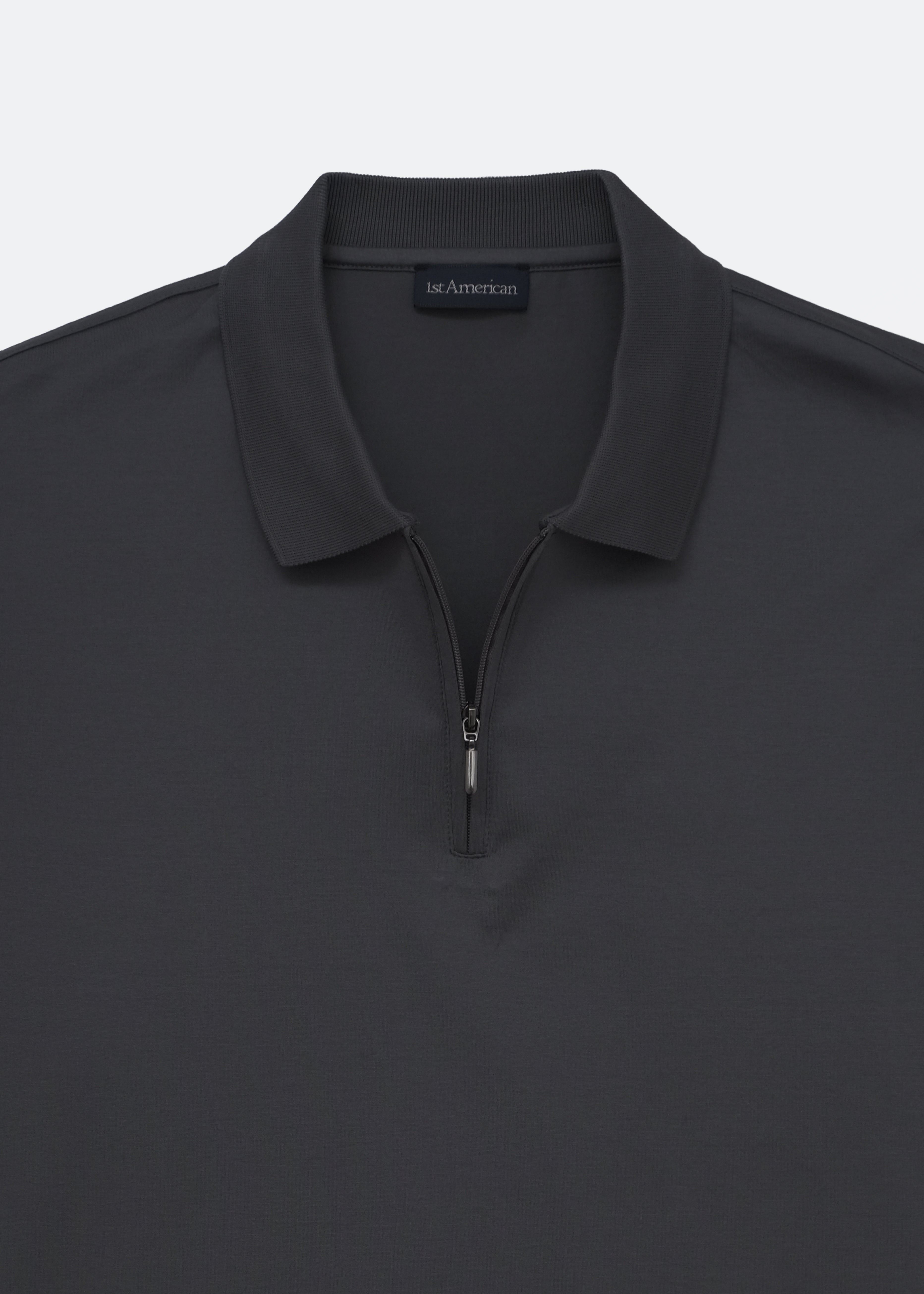 POLO 100% FILO DI SCOZIA MEZZA ZIP MANICA CORTA