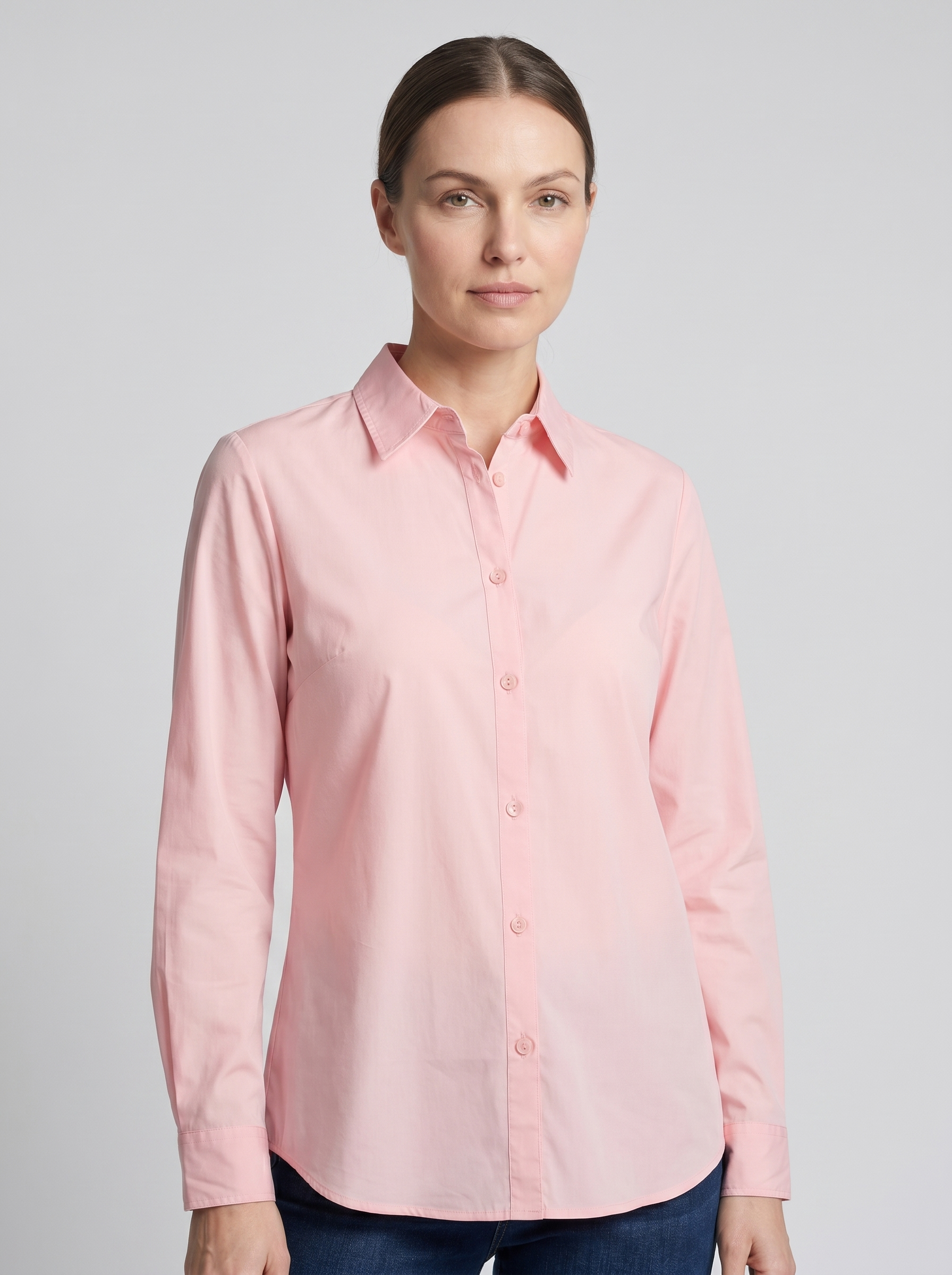 CAMICIA 100% COTONE MANICA LUNGA SILK TOUCH