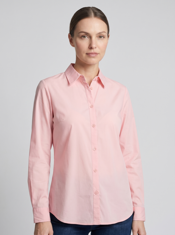 CAMICIA 100% COTONE MANICA LUNGA SILK TOUCH
